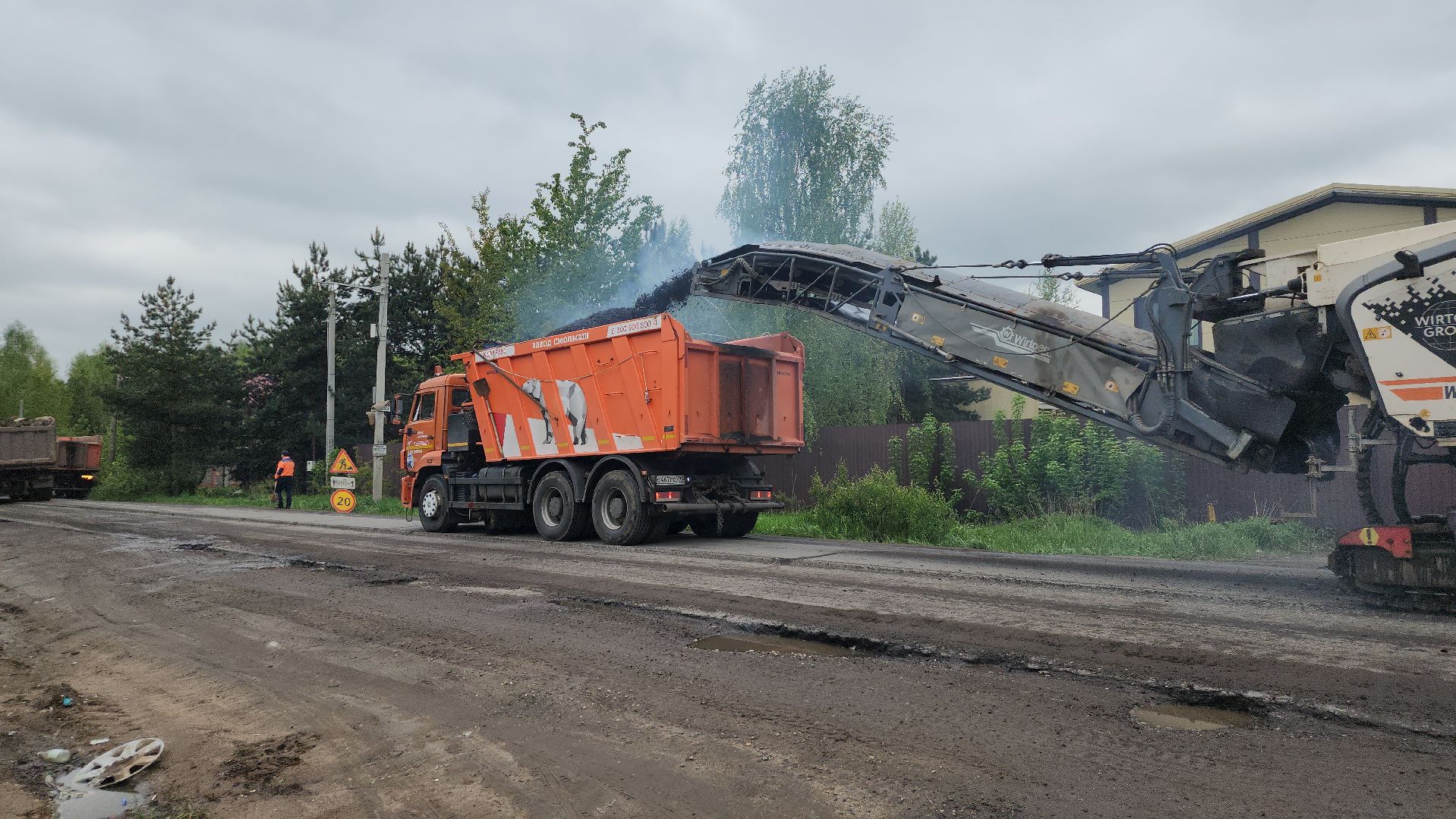 ремонт, дороги, ремонт дорог, новая купавна, богородский городской округ,