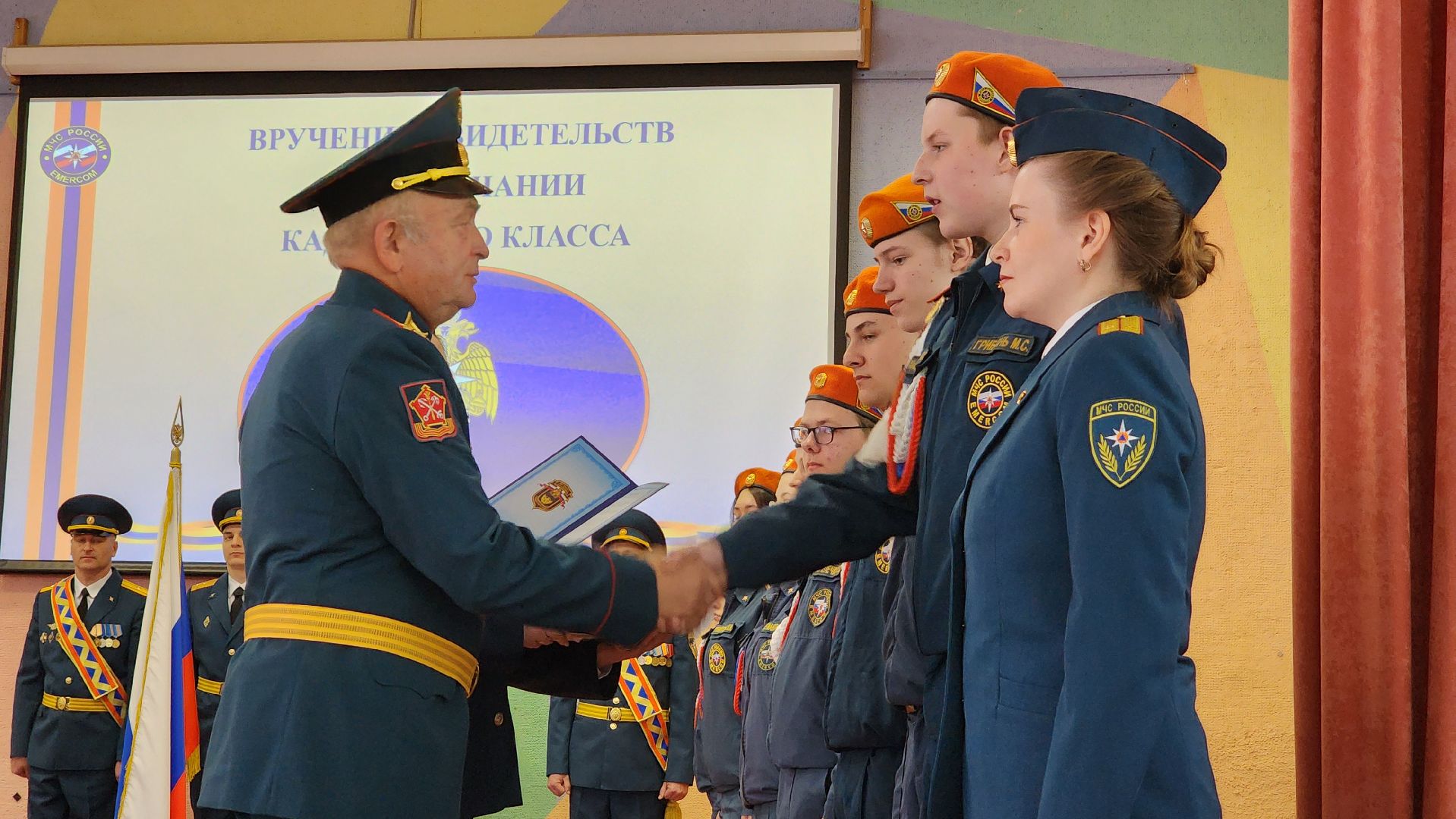 протвино, кадетский класс, образование, вручение удостоверений,