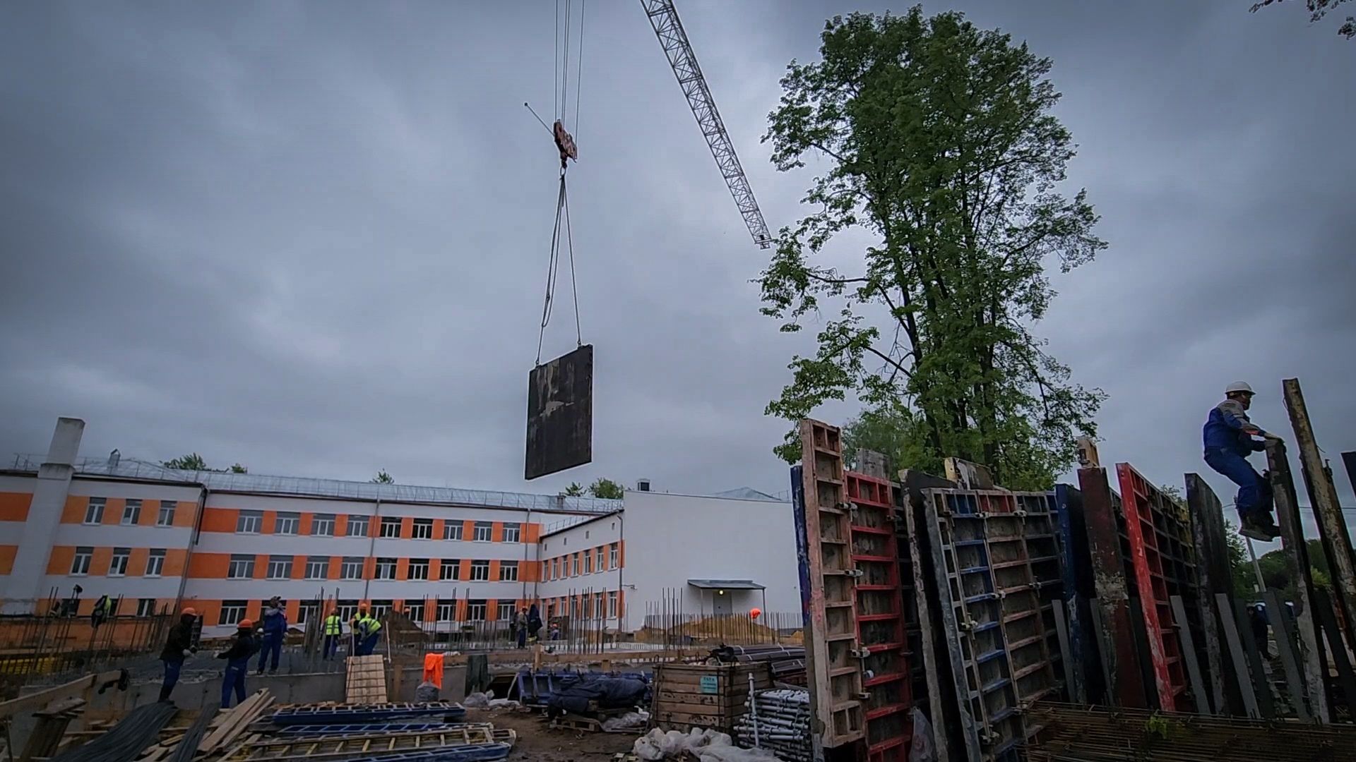 бронницы, пристройка к лицею, строительство нового корпуса лицея,