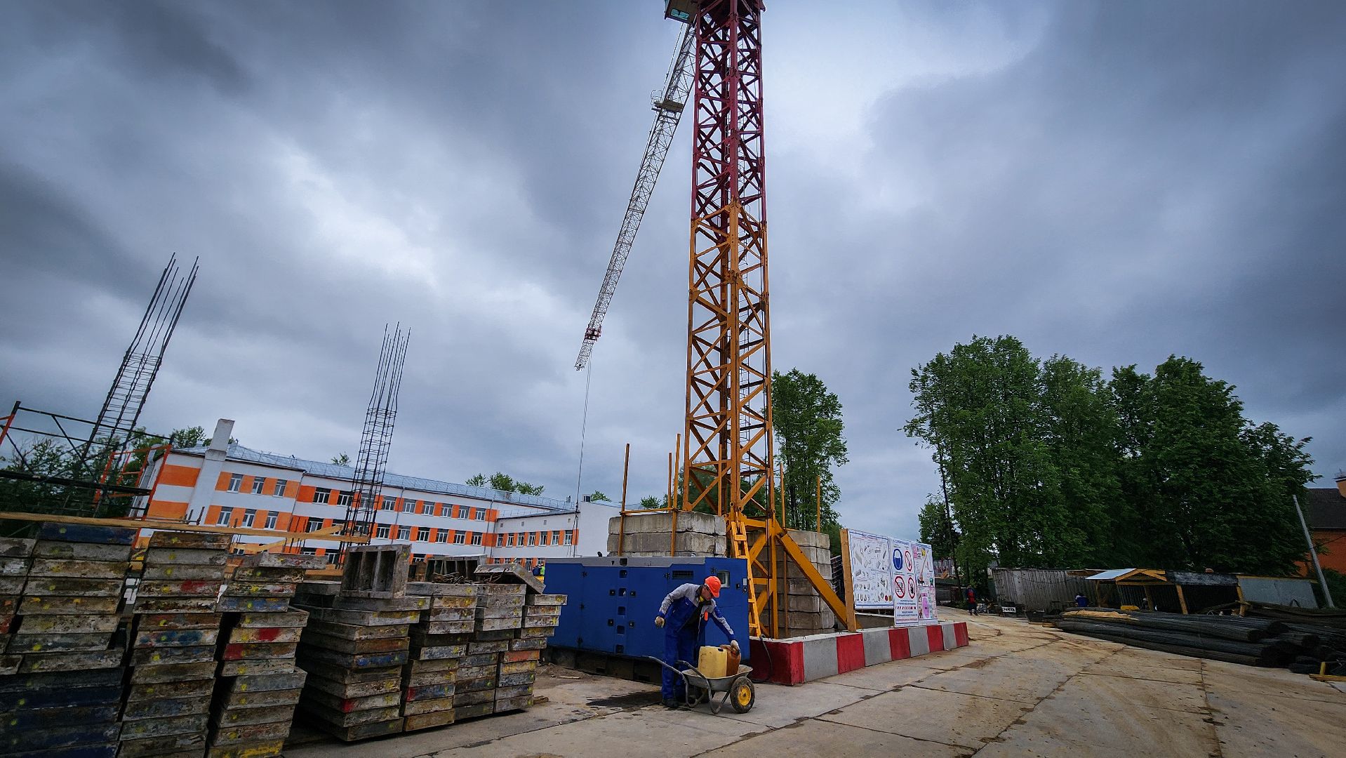 бронницы, пристройка к лицею, строительство нового корпуса лицея,