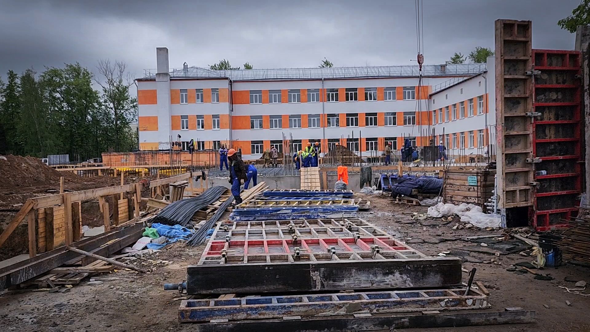 бронницы, пристройка к лицею, строительство нового корпуса лицея,