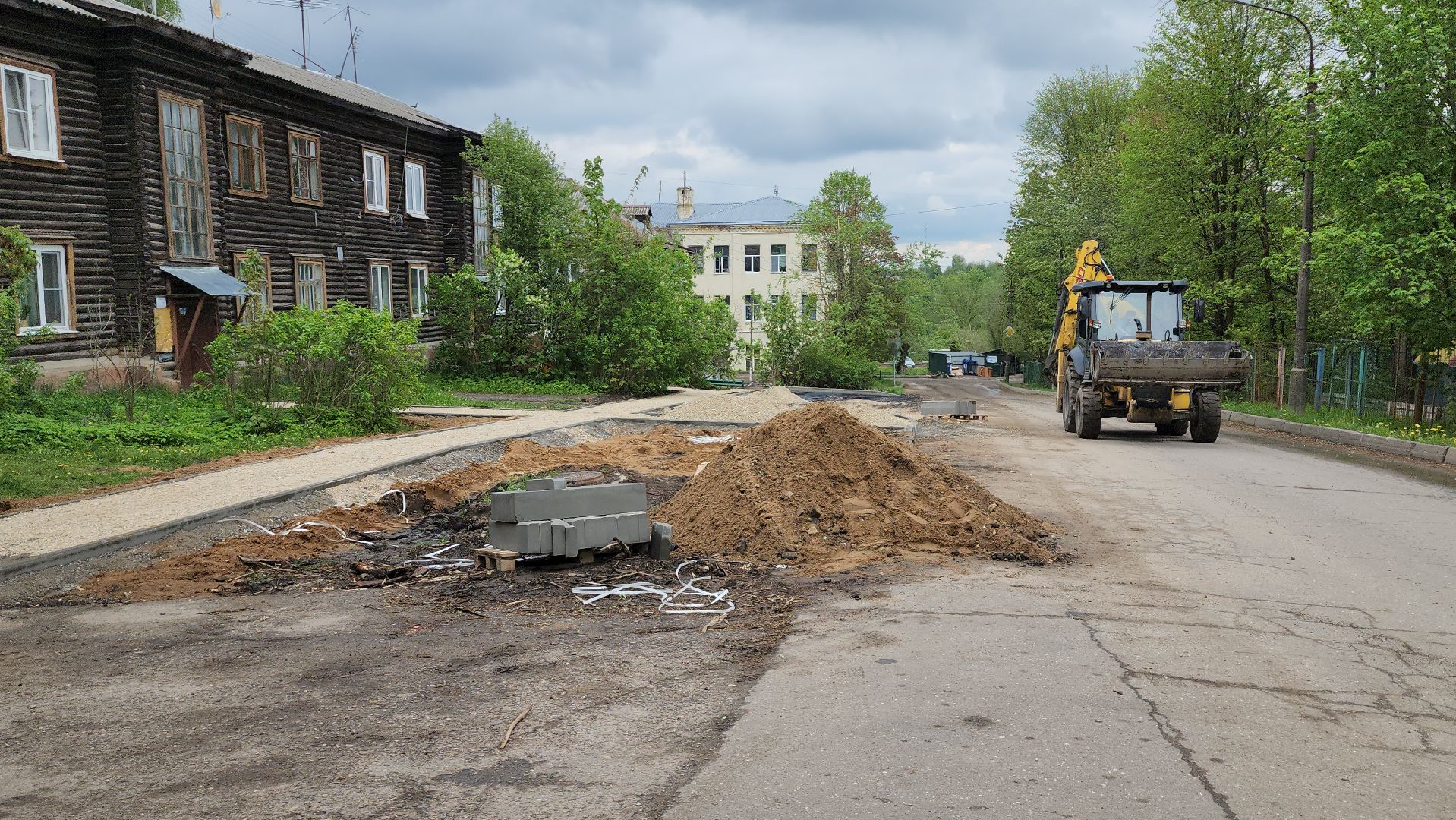 фряново, благоустройство двора, щёлково,