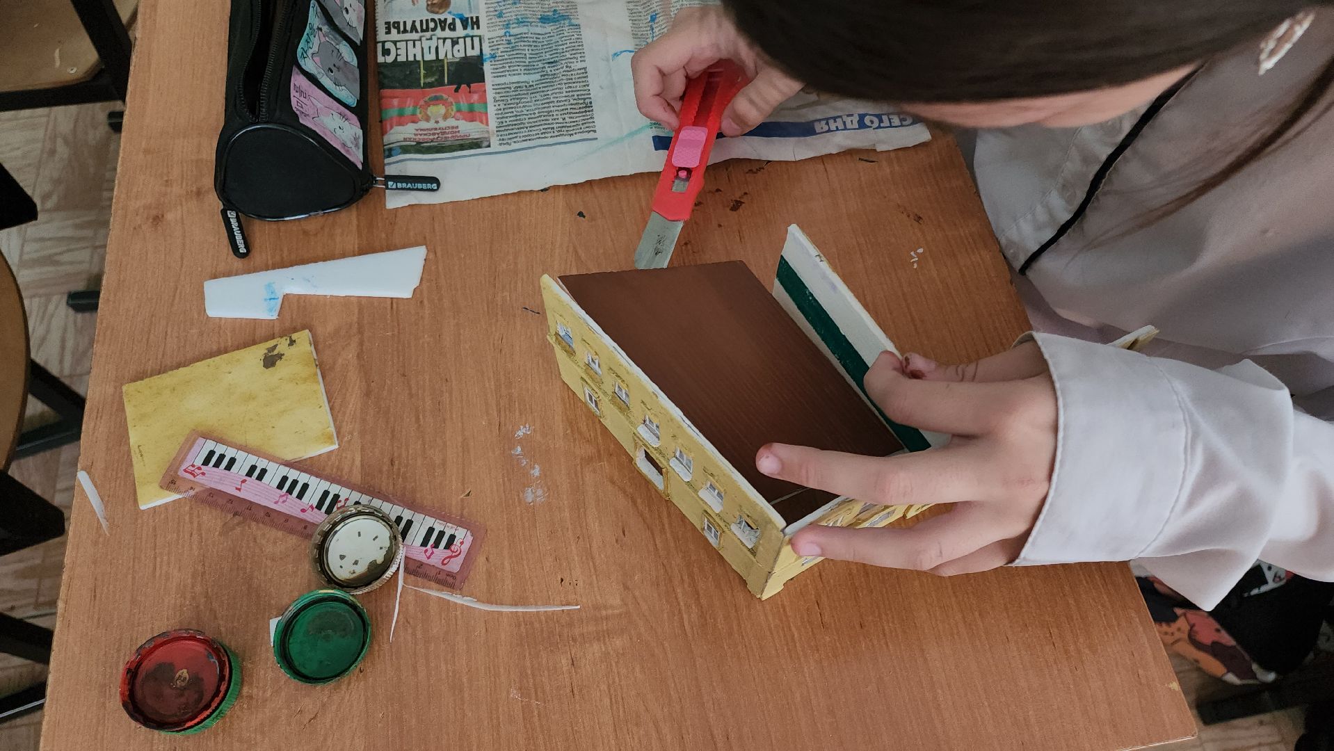 кашира, школа, диорама, битва за москву, история, моделизм,