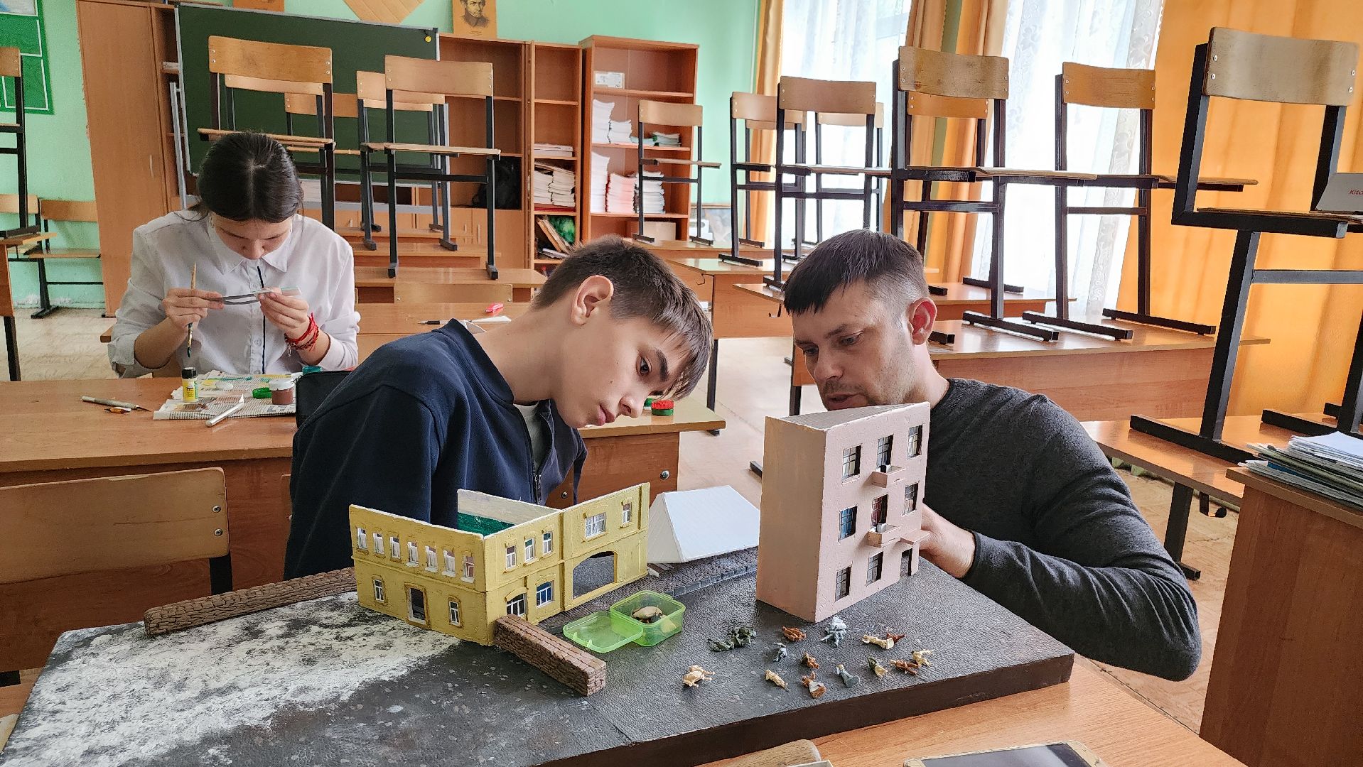 кашира, школа, диорама, битва за москву, история, моделизм,