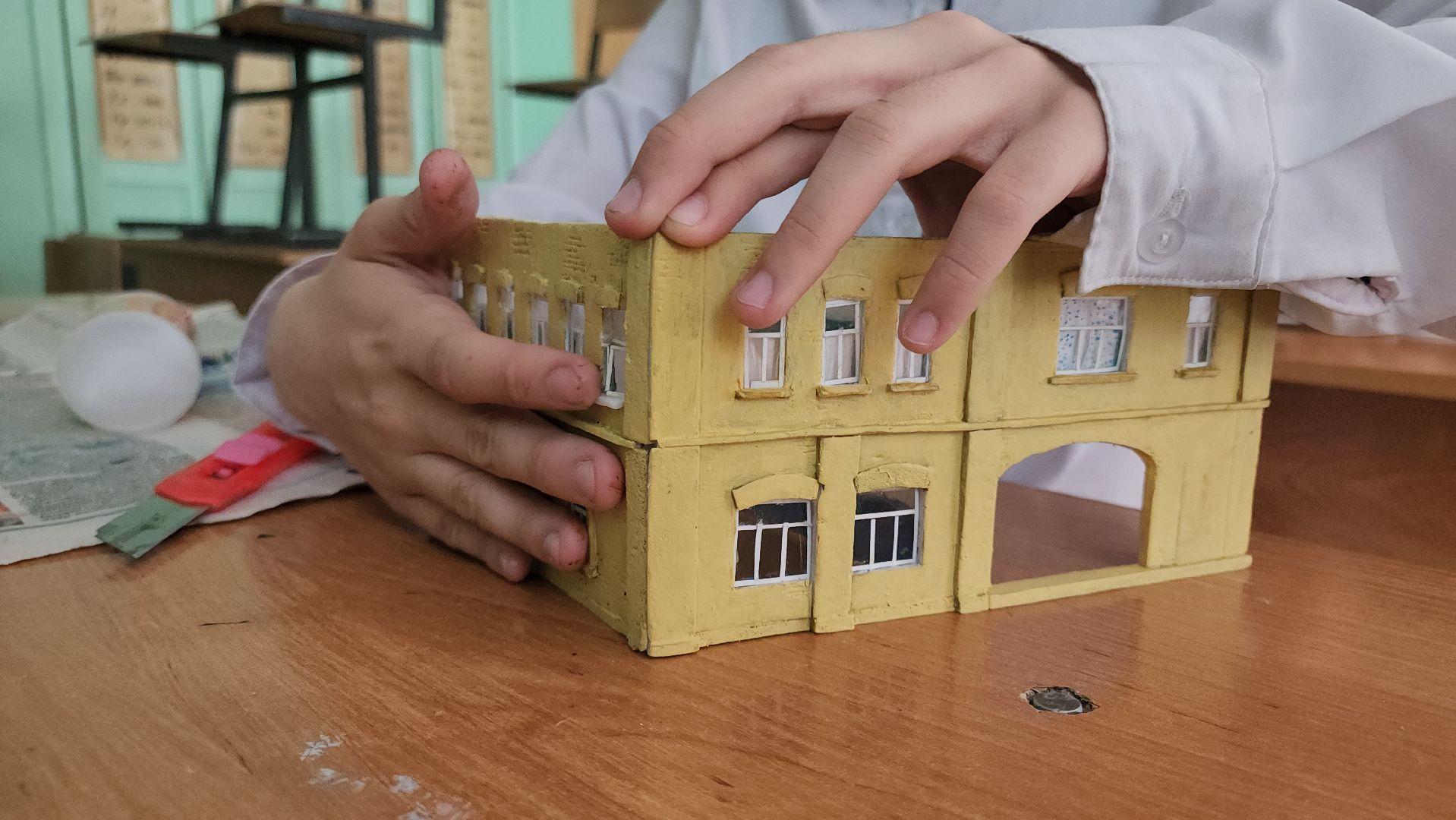 кашира, школа, диорама, битва за москву, история, моделизм,