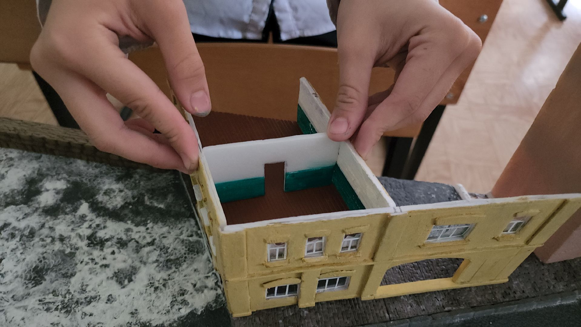 кашира, школа, диорама, битва за москву, история, моделизм,