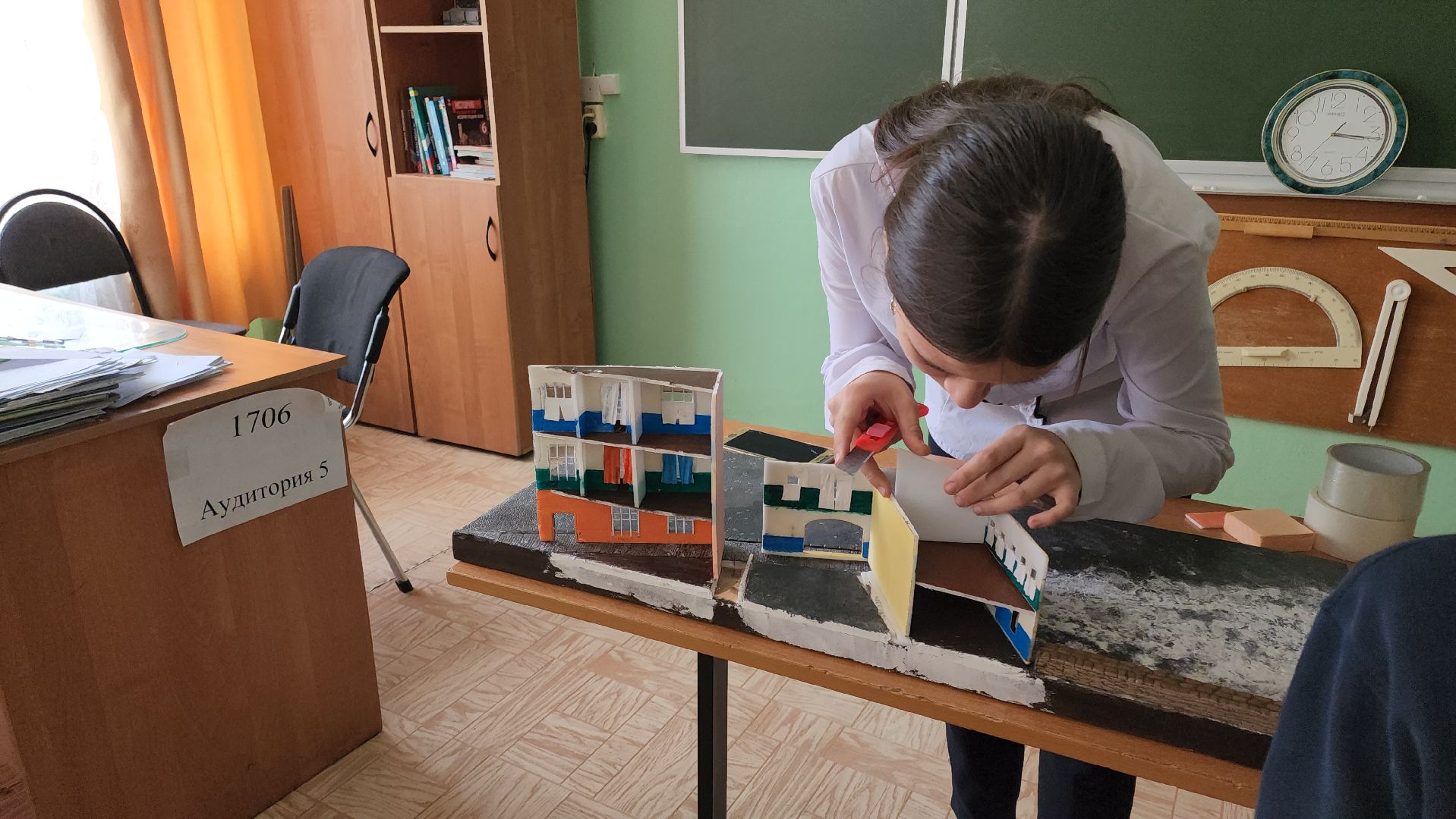 кашира, школа, диорама, битва за москву, история, моделизм,