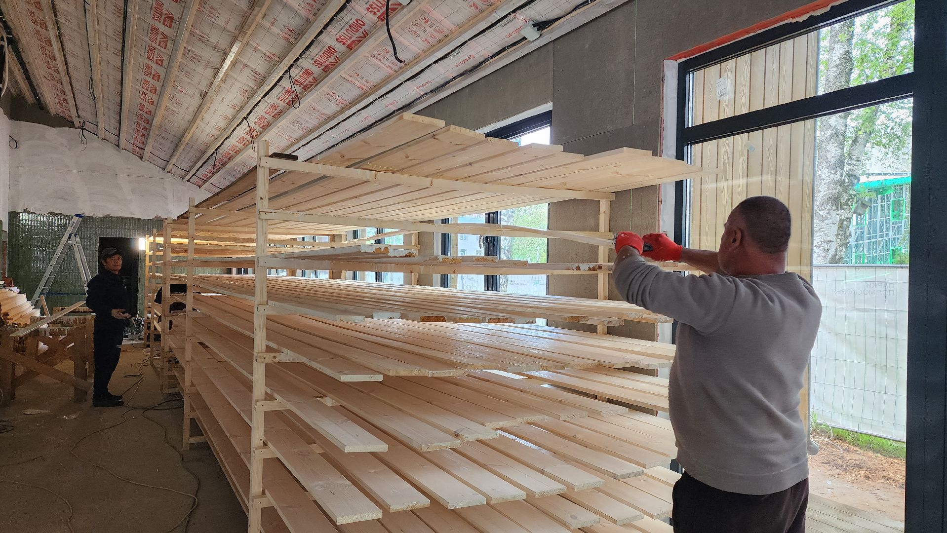 павильон кафе, павильон проката, Парк, Лобня, внутренняя отделка,