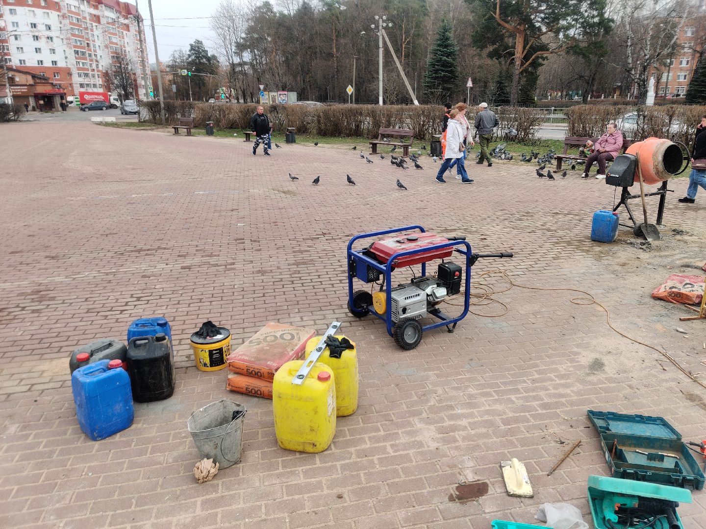 Красноармейск, Пушкинский, благоустройство, Площадь Победы