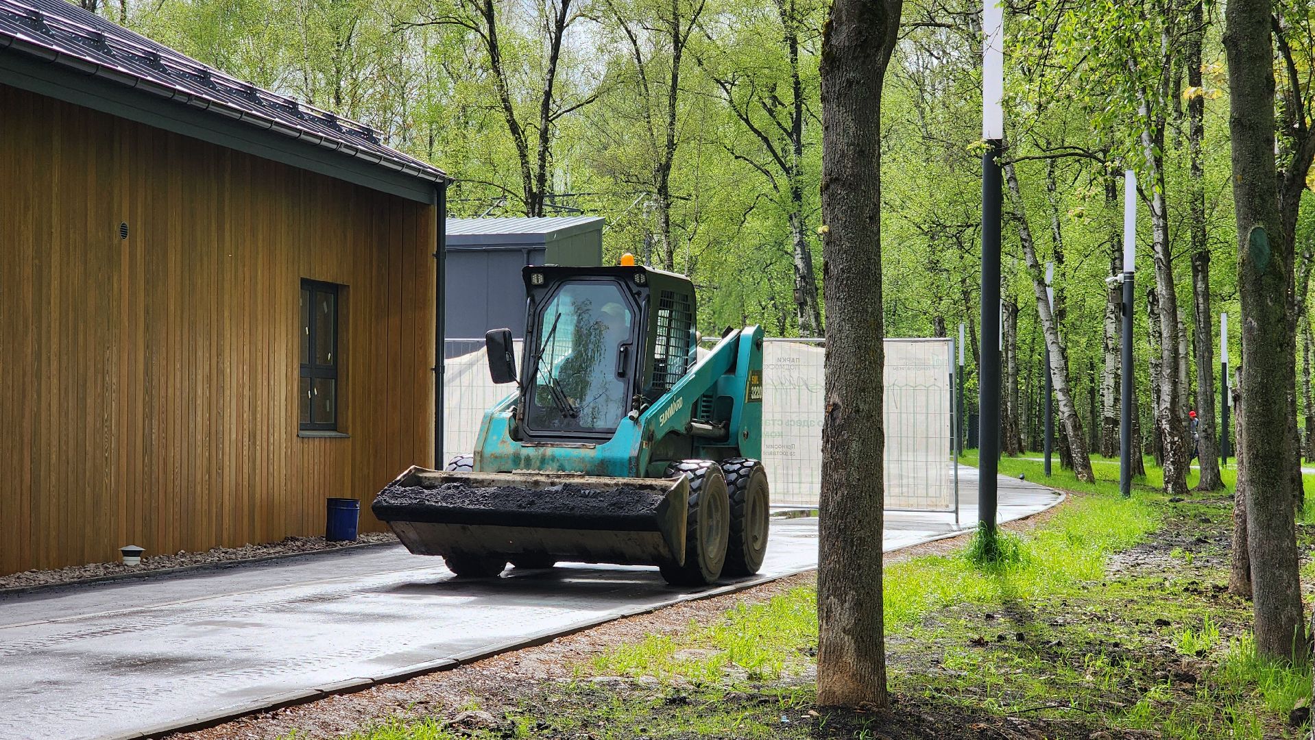 Асфальтирование , Асфальт , укладка асфальта, Парк, Лобня ,