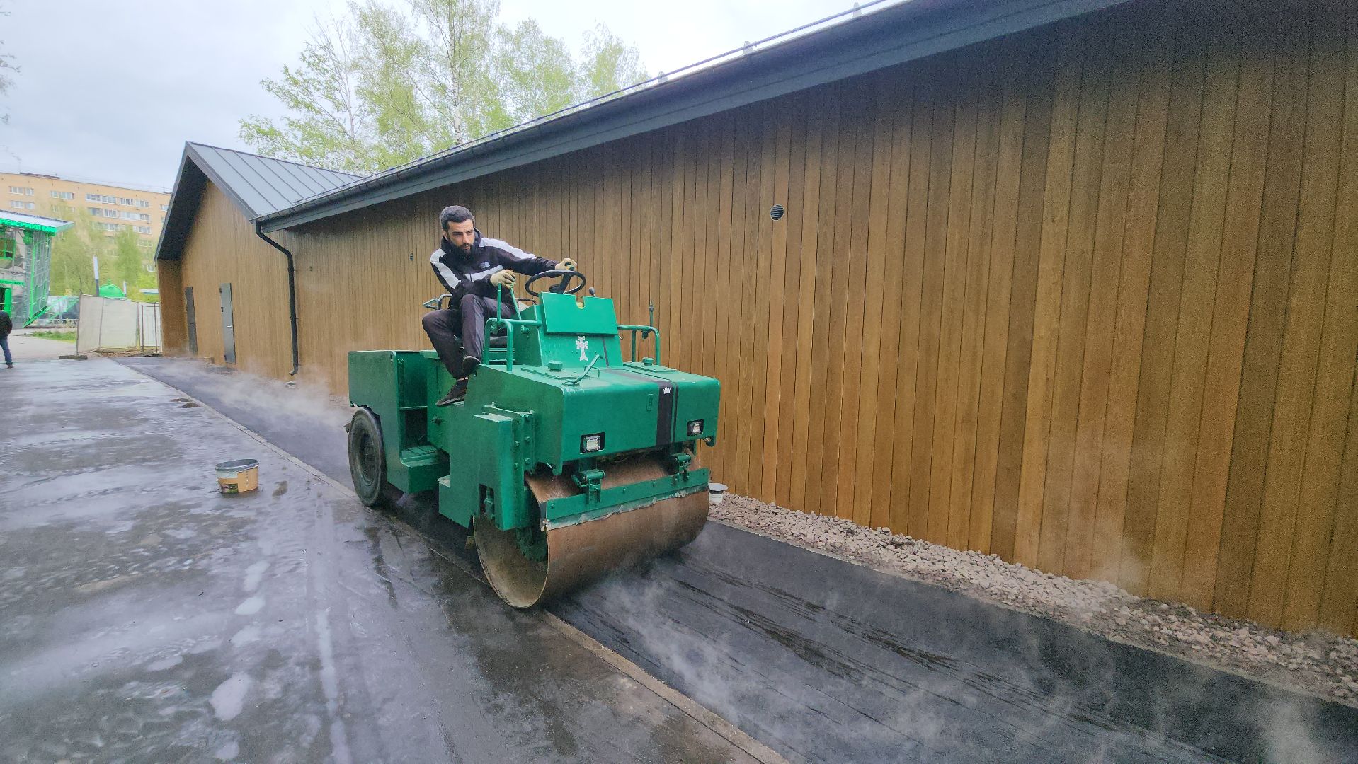 Асфальтирование , Асфальт , укладка асфальта, Парк, Лобня ,