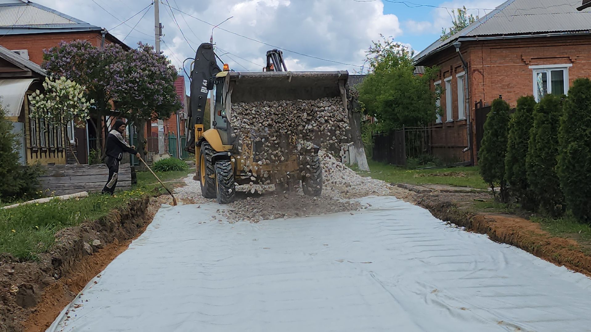 серпухов, подмосковье, устройство дороги,