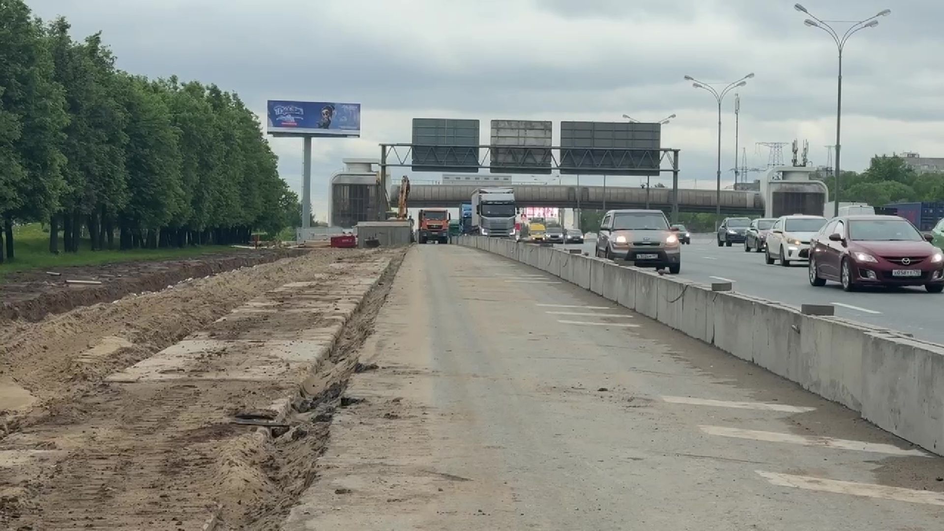 реутов, мкад, реконструкция, расширение дороги, пробки, круговое движение,