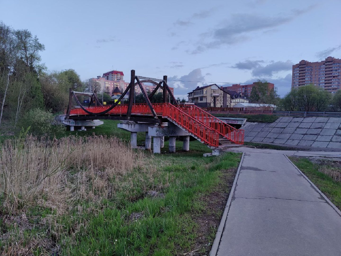 благоустройство, мост, Нахабино