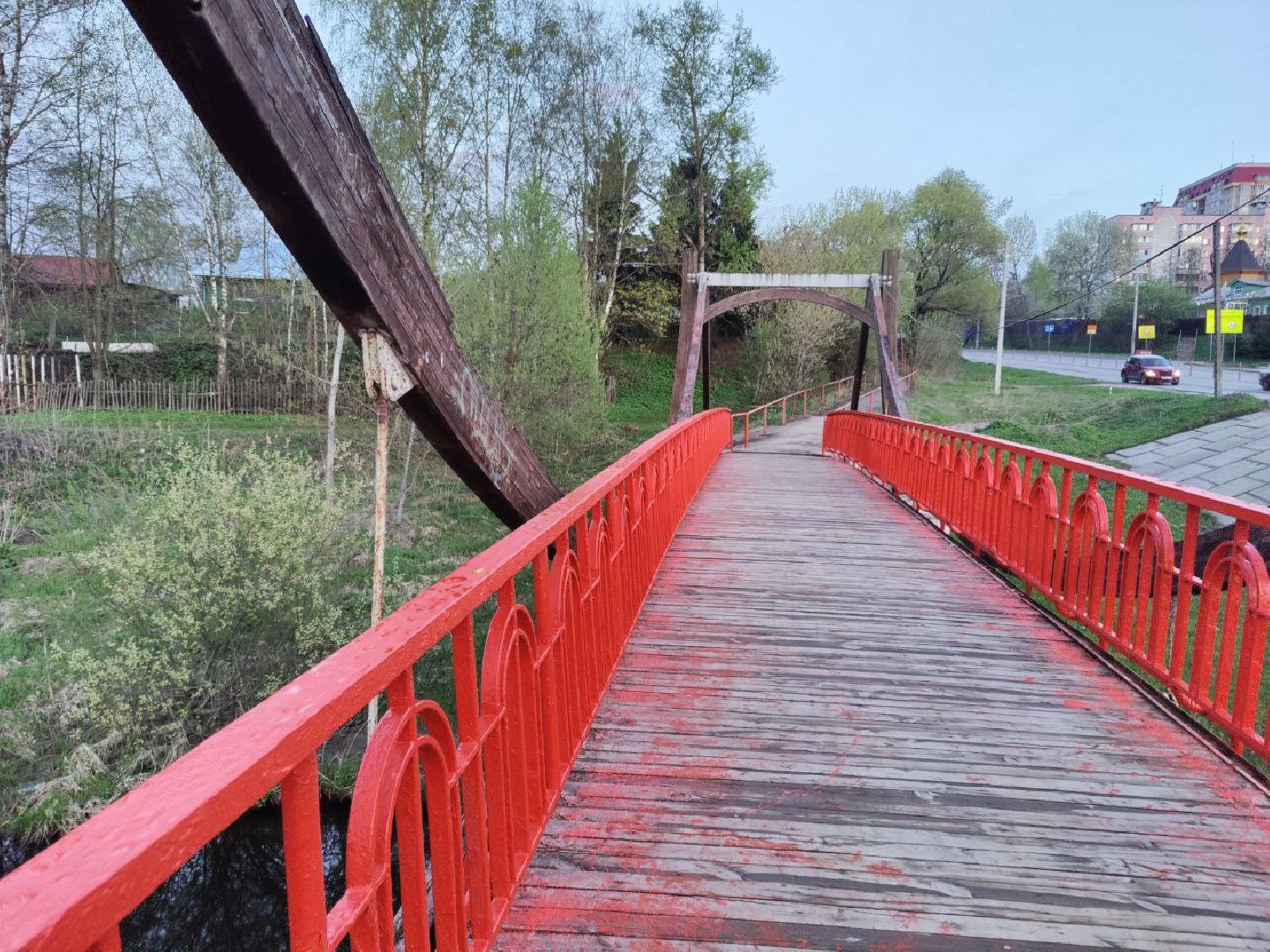 благоустройство, мост, Нахабино