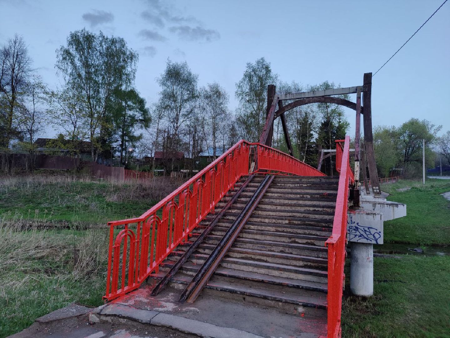 благоустройство, мост, Нахабино