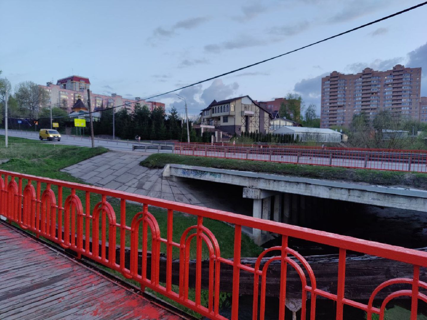 благоустройство, мост, Нахабино