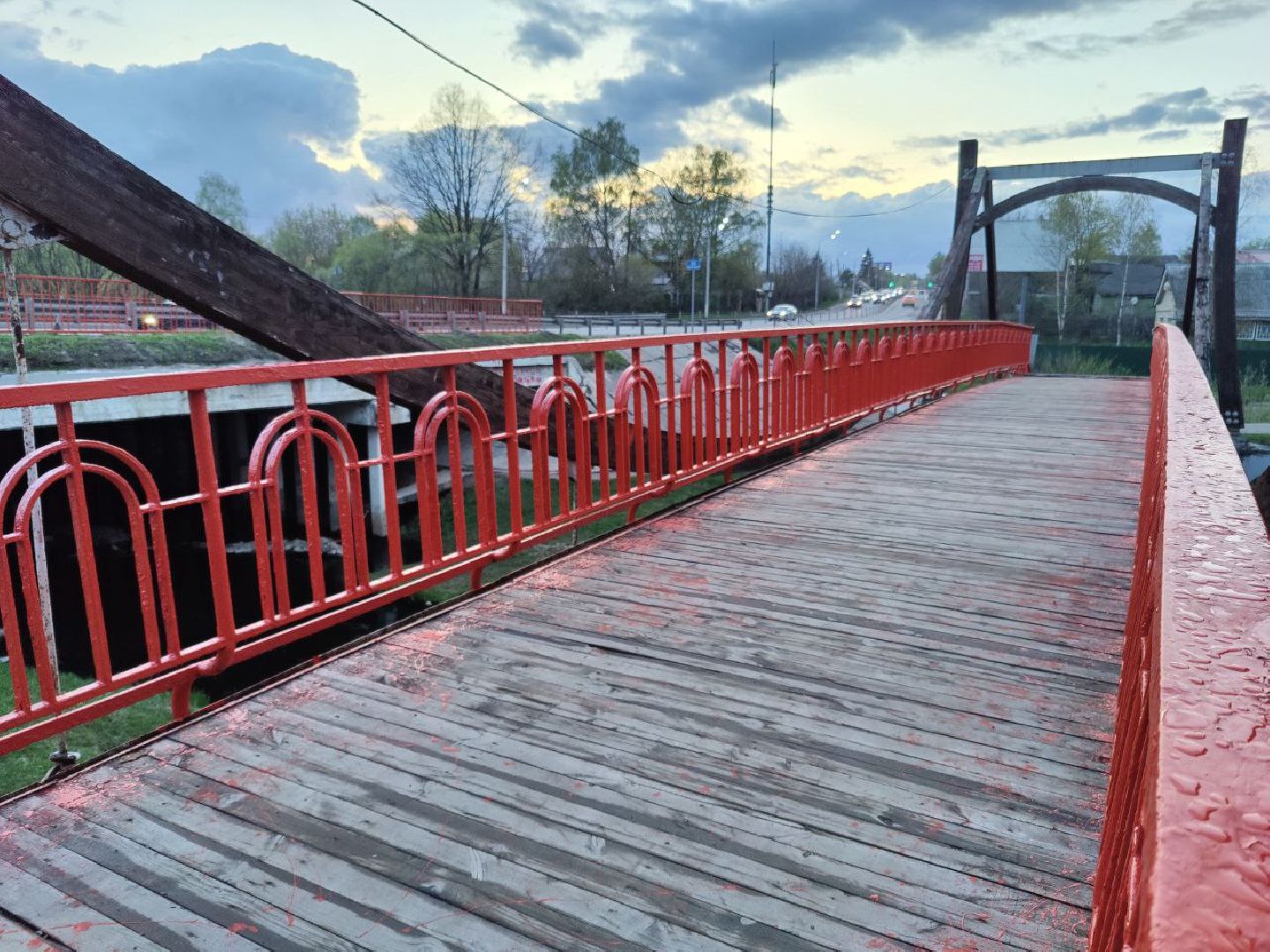 благоустройство, мост, Нахабино