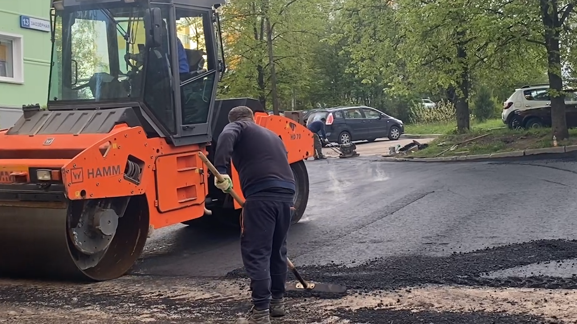власиха заозерный, ремонт дорог, асфальтирование, межквартальные дороги, ямочный ремон,