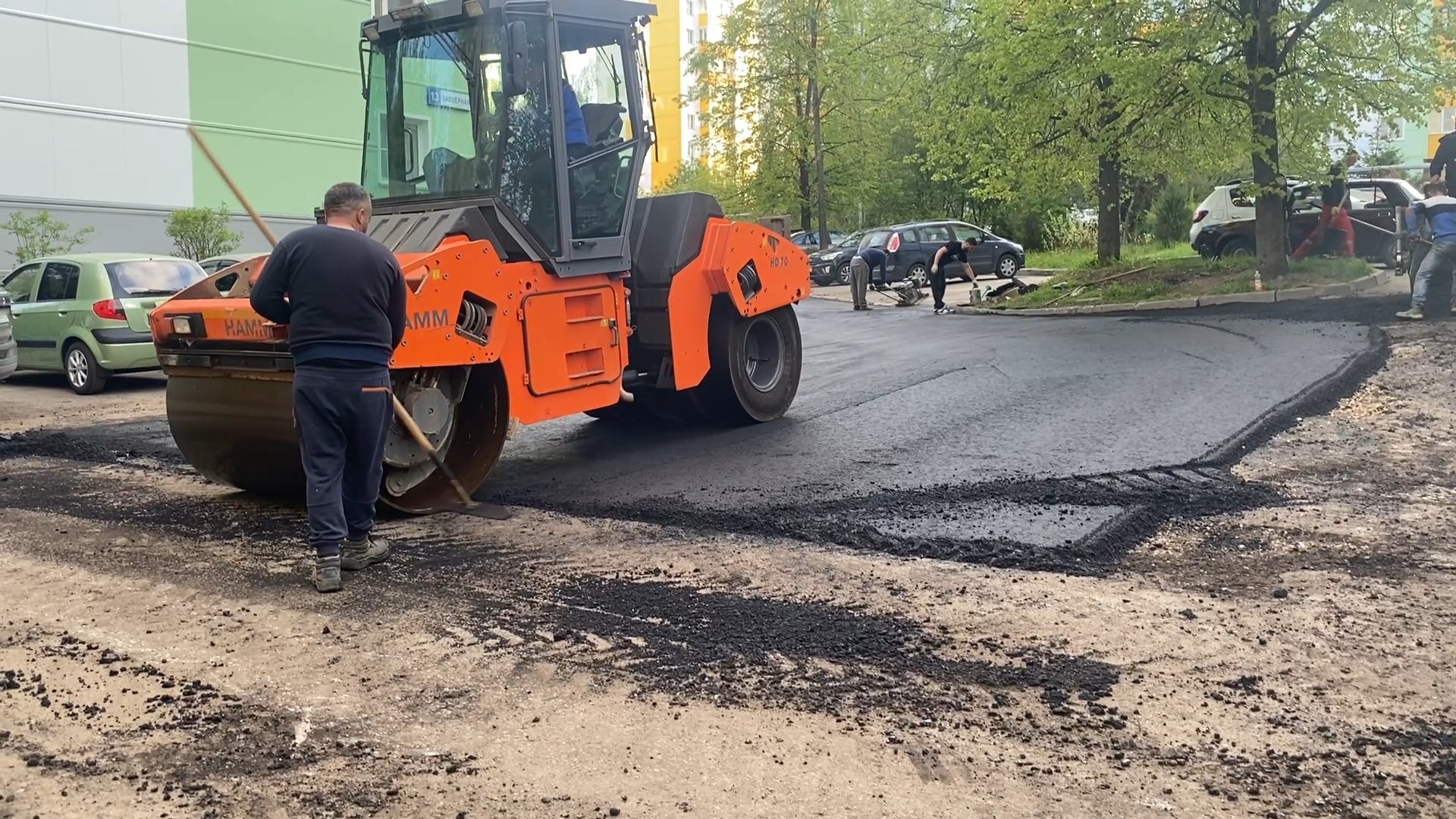 власиха заозерный, ремонт дорог, асфальтирование, межквартальные дороги, ямочный ремон,