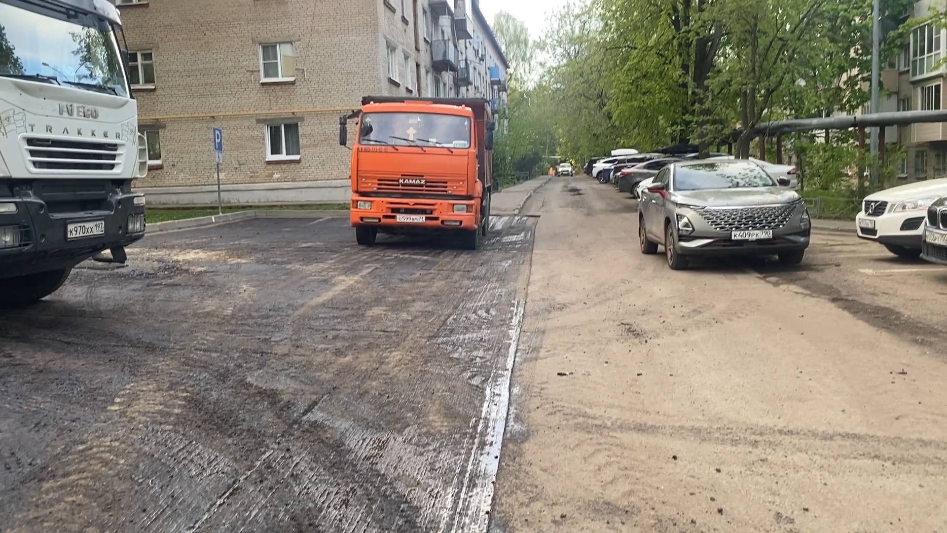 власиха заозерный, ремонт дорог, асфальтирование, межквартальные дороги, ямочный ремон,