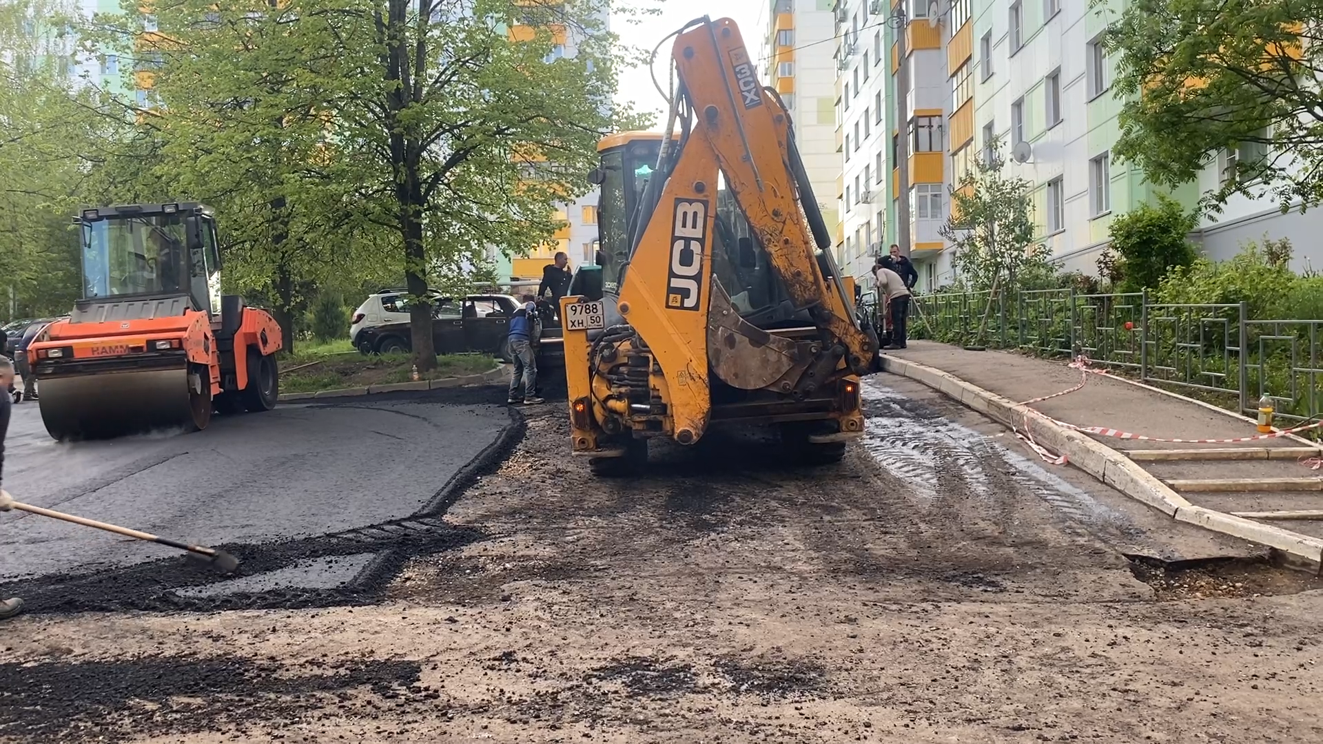 власиха заозерный, ремонт дорог, асфальтирование, межквартальные дороги, ямочный ремон,