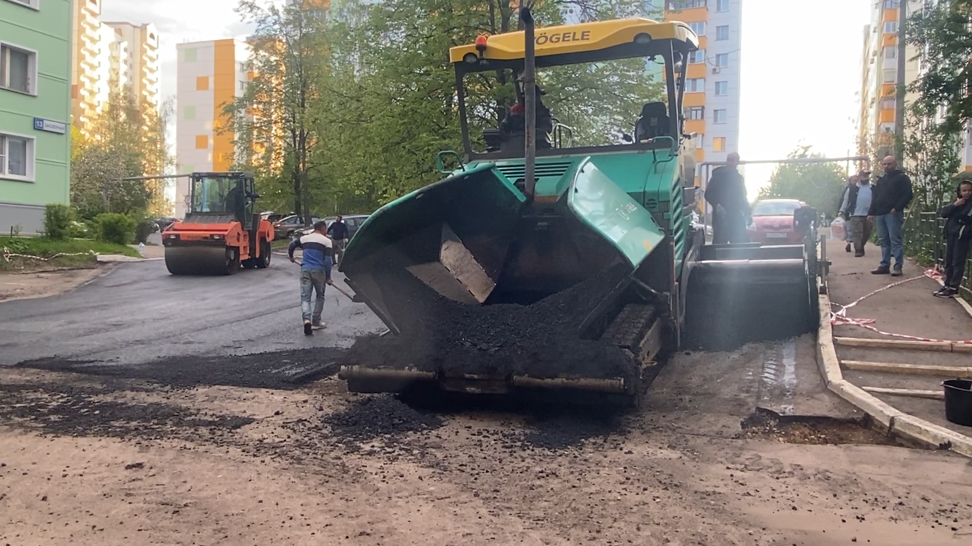 власиха заозерный, ремонт дорог, асфальтирование, межквартальные дороги, ямочный ремон,