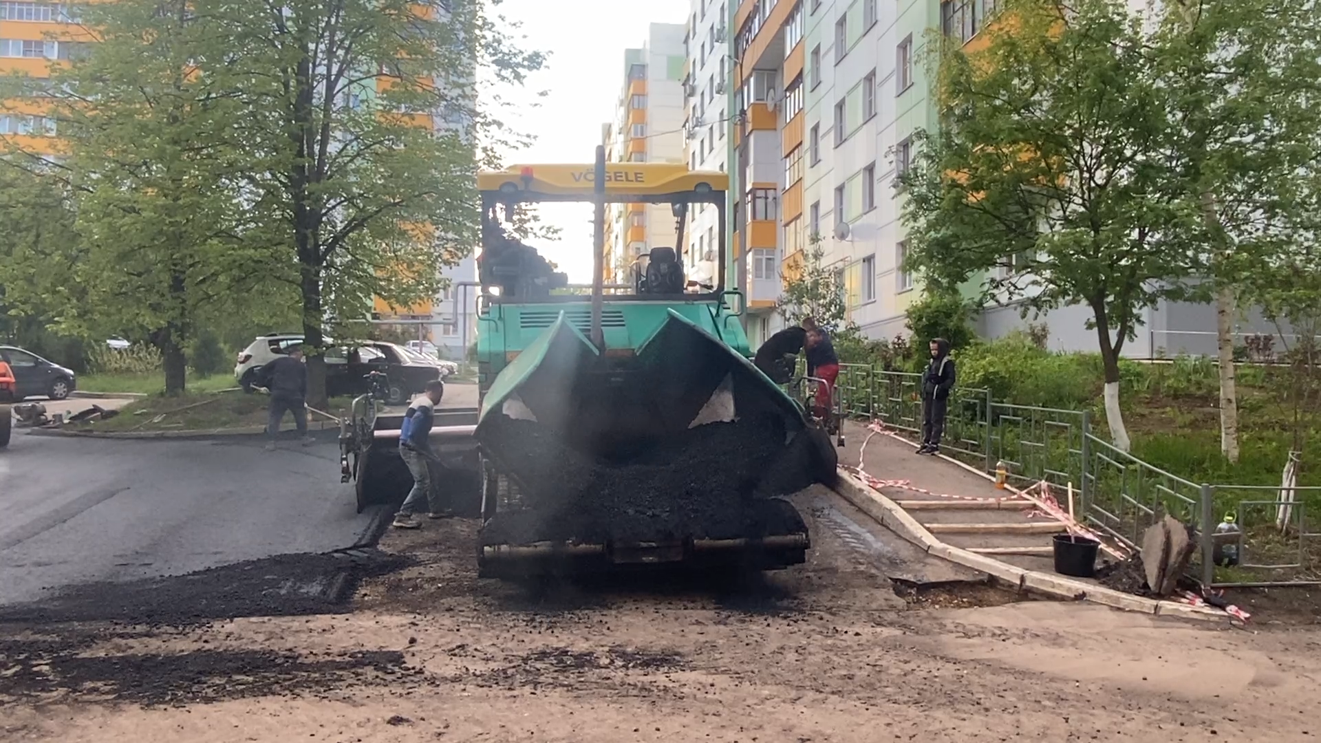 власиха заозерный, ремонт дорог, асфальтирование, межквартальные дороги, ямочный ремон,