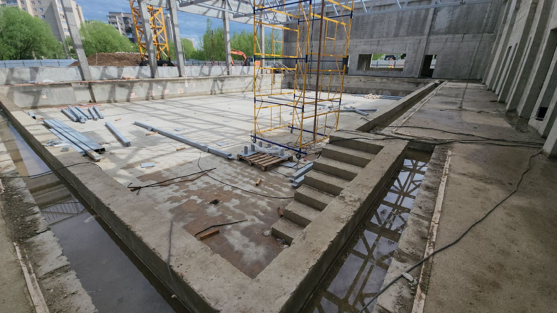 фок в лобне, фок с бассейном, Лобня, Строительство ,