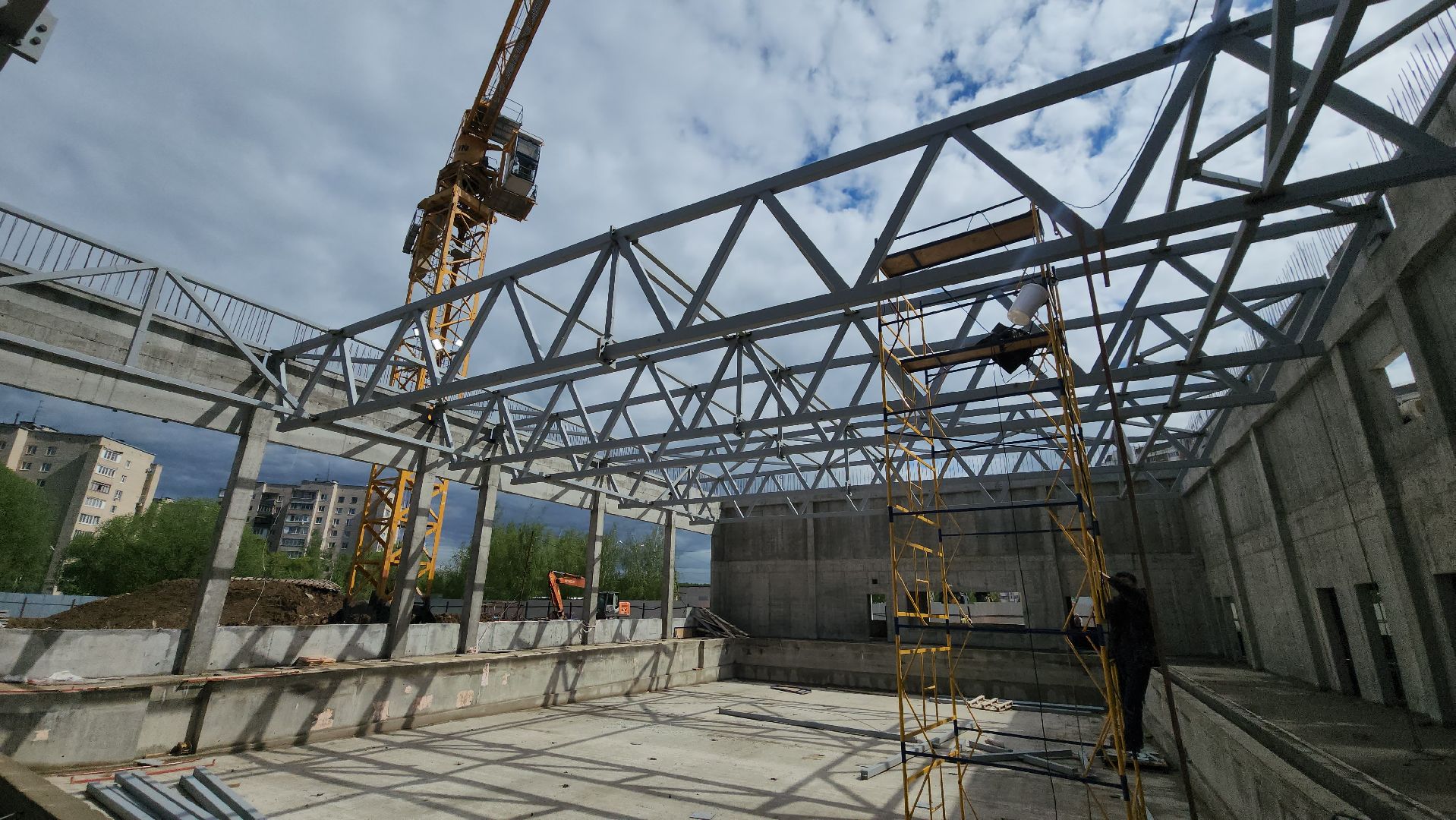 фок в лобне, фок с бассейном, Лобня, Строительство ,