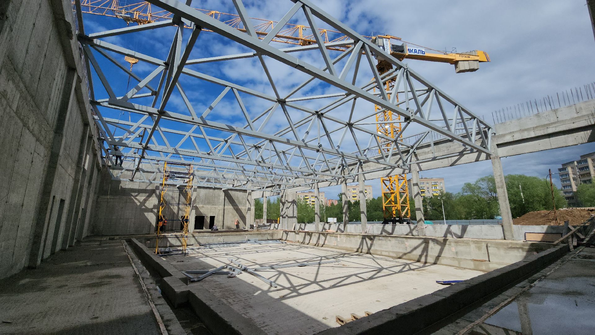 фок в лобне, фок с бассейном, Лобня, Строительство ,