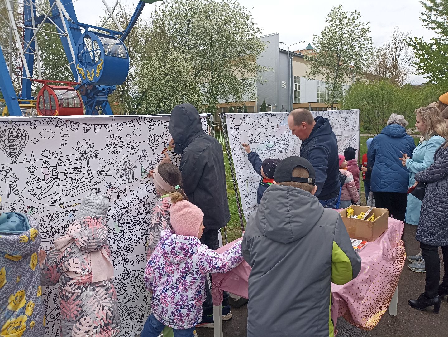 Серпухов, Подмосковье, первомай, парк, семья, дети