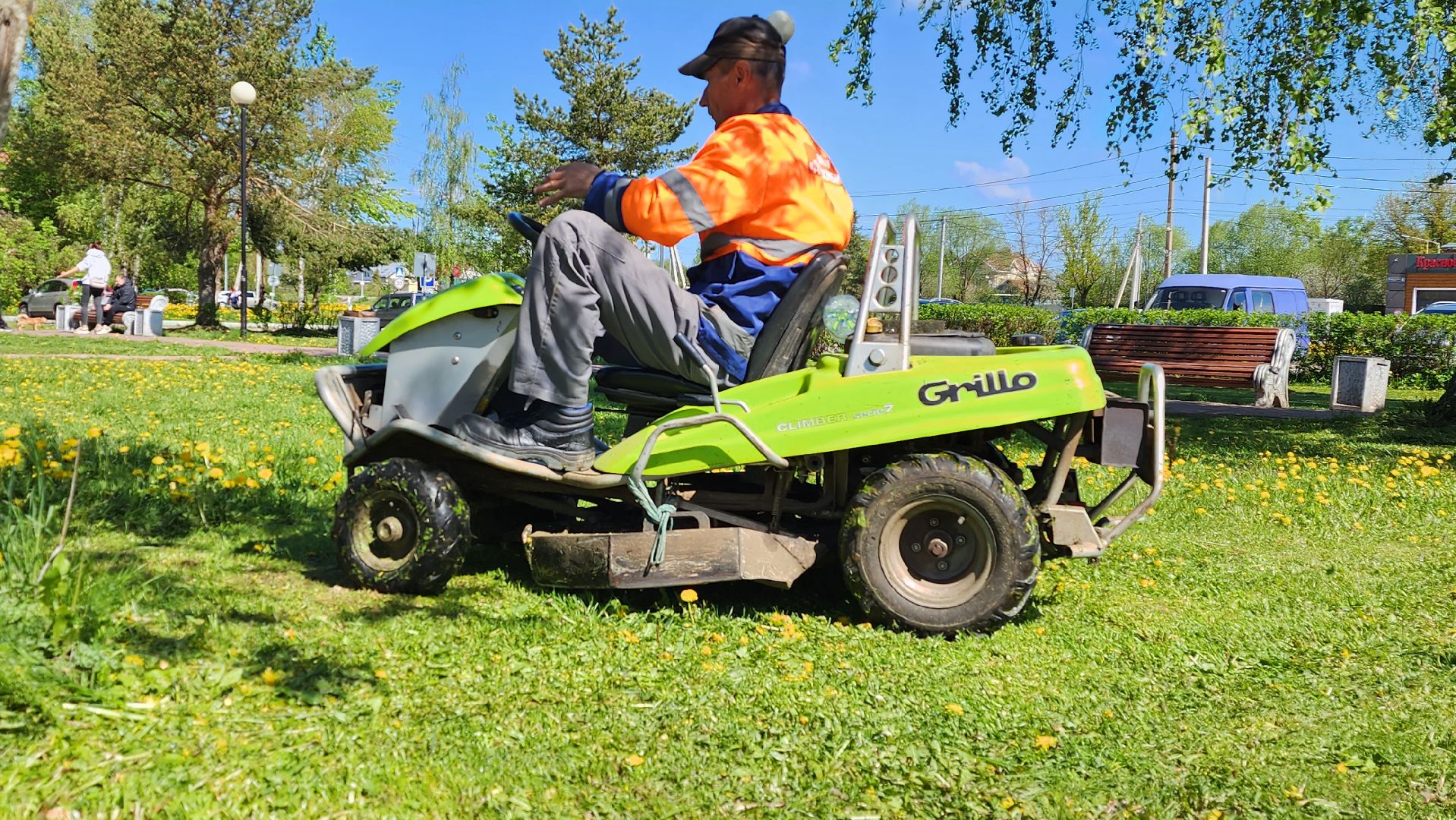 истра, благоустройство, покос травы,