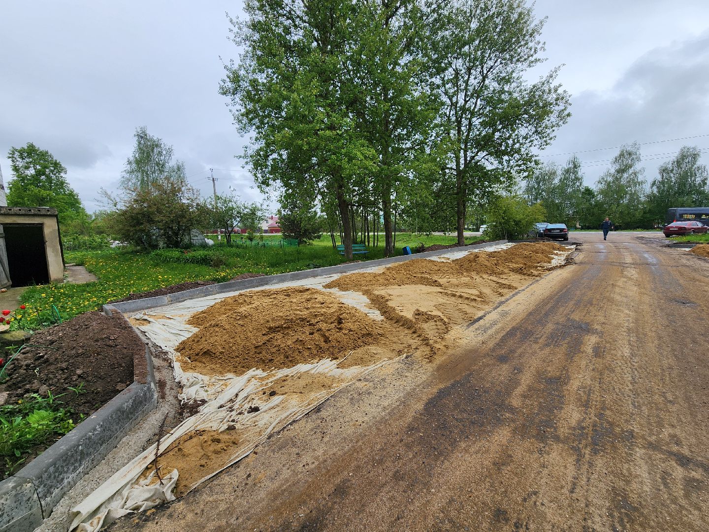 Зарайск, Мендюкино, Благоустройство двора,