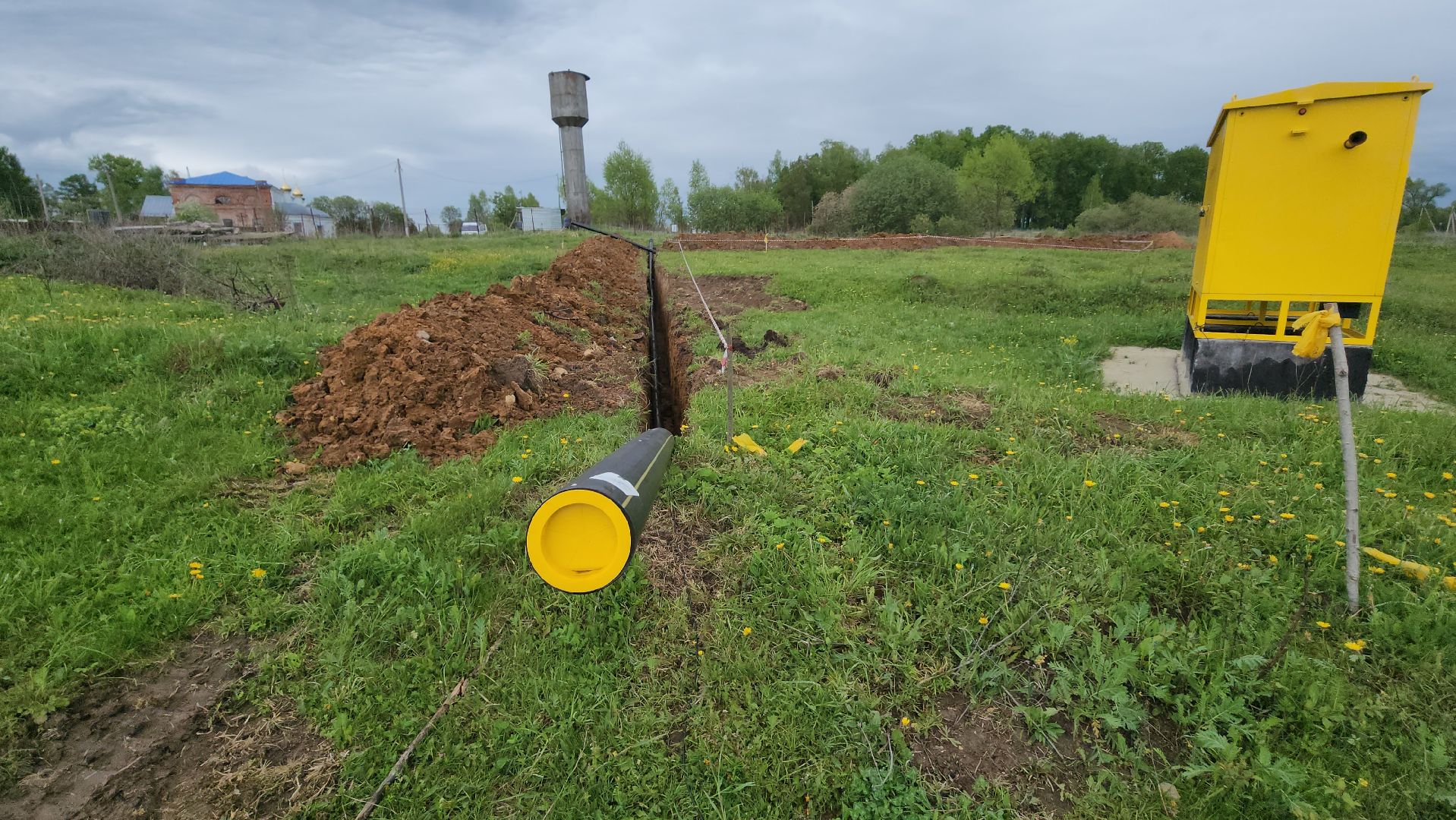 серпухов, газификация деревни, деревня калугино,