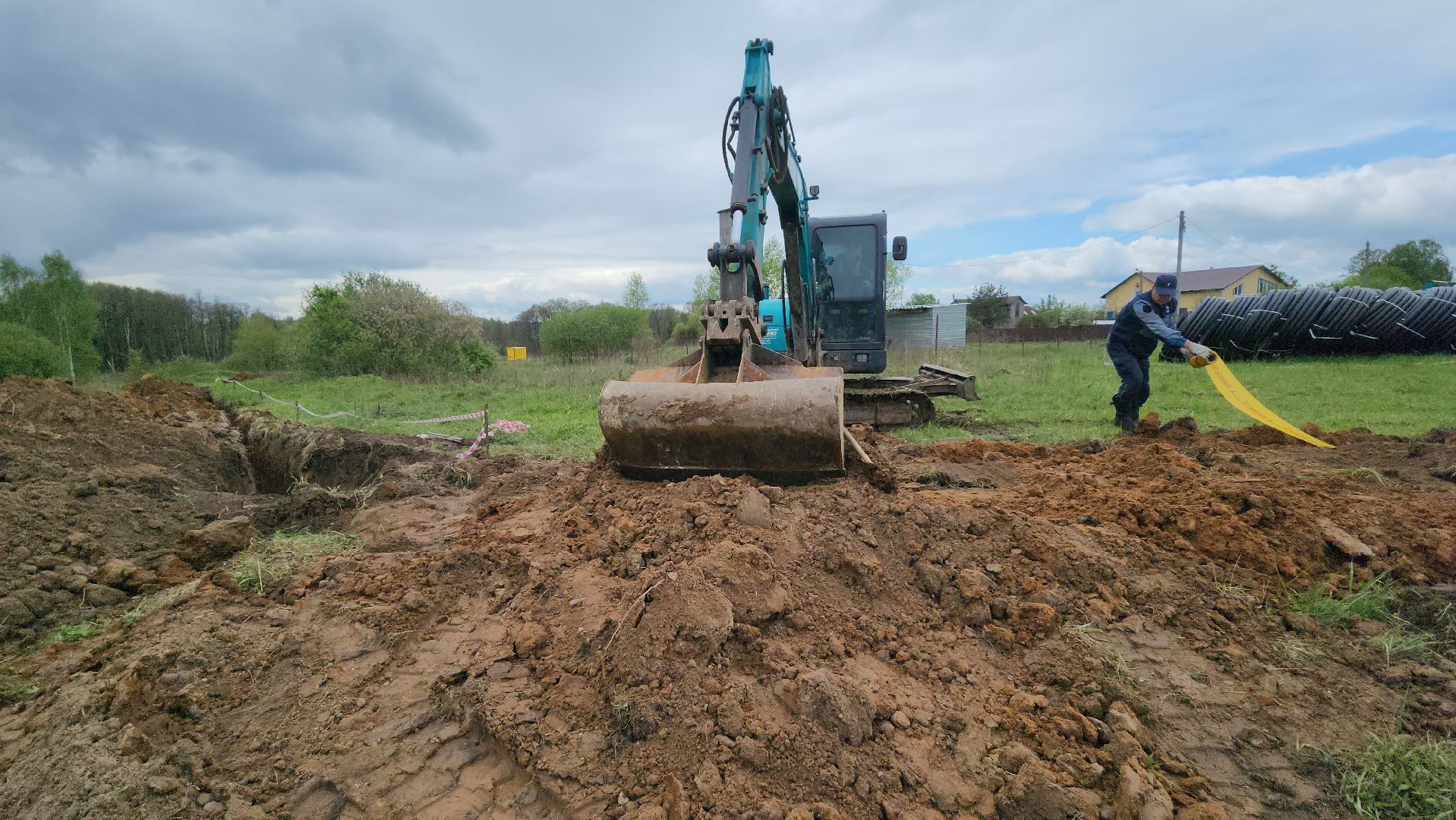 серпухов, газификация деревни, деревня калугино,