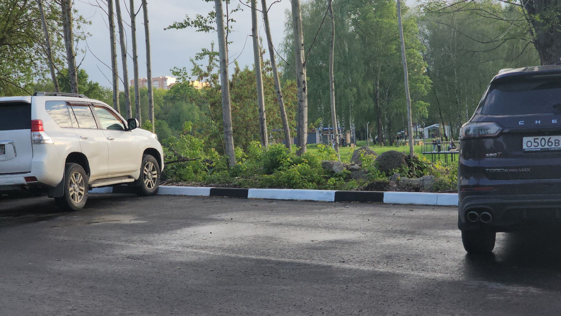 парк, павловский посад, парковка,