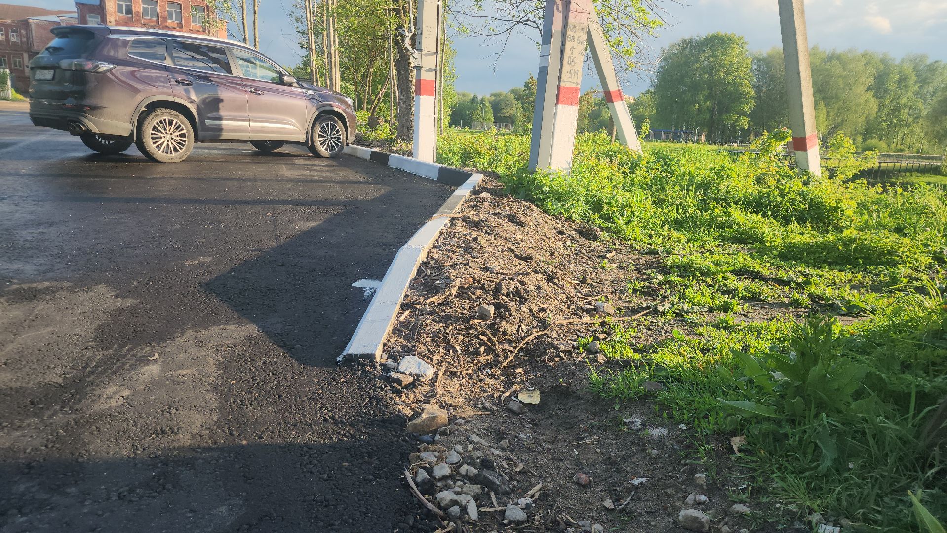 парк, павловский посад, парковка,