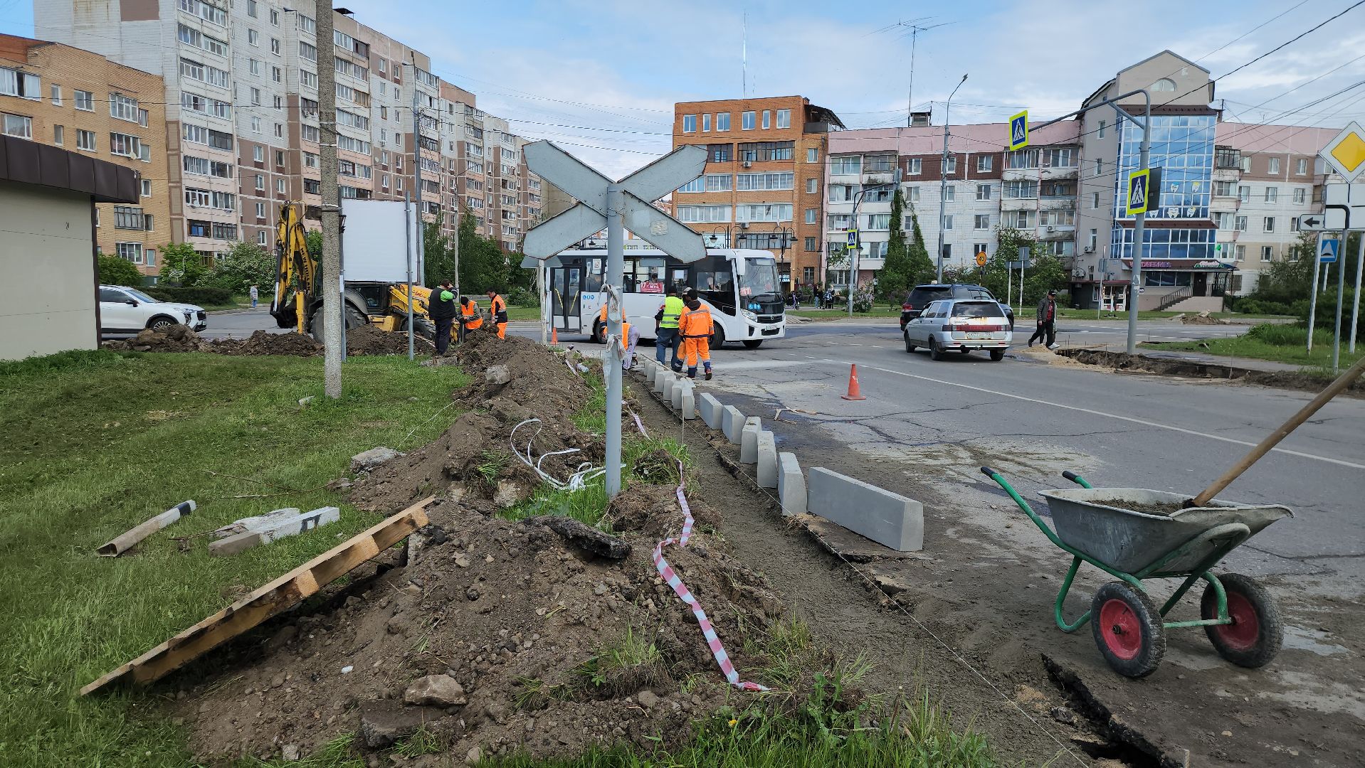 серпухов,  подмосковье, установка бордюров,