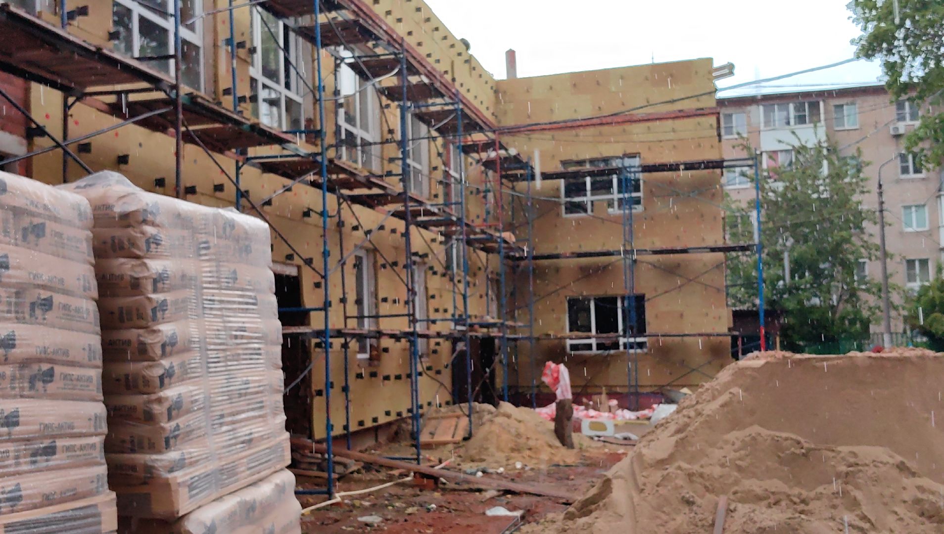 детский сад, капремонт, окна, фасад, демонтаж,