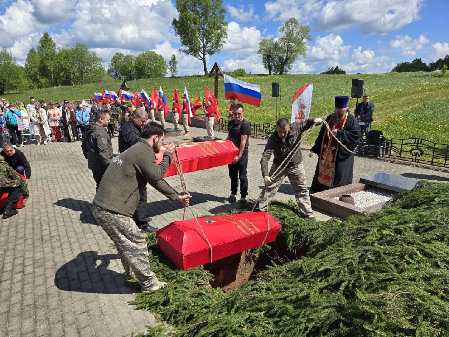 можайск, можайский муниципальный округ, подмосковье, перезахоронение, великая отечественная война, солдаты красной армии, воины, герои, обрели вечный покой,