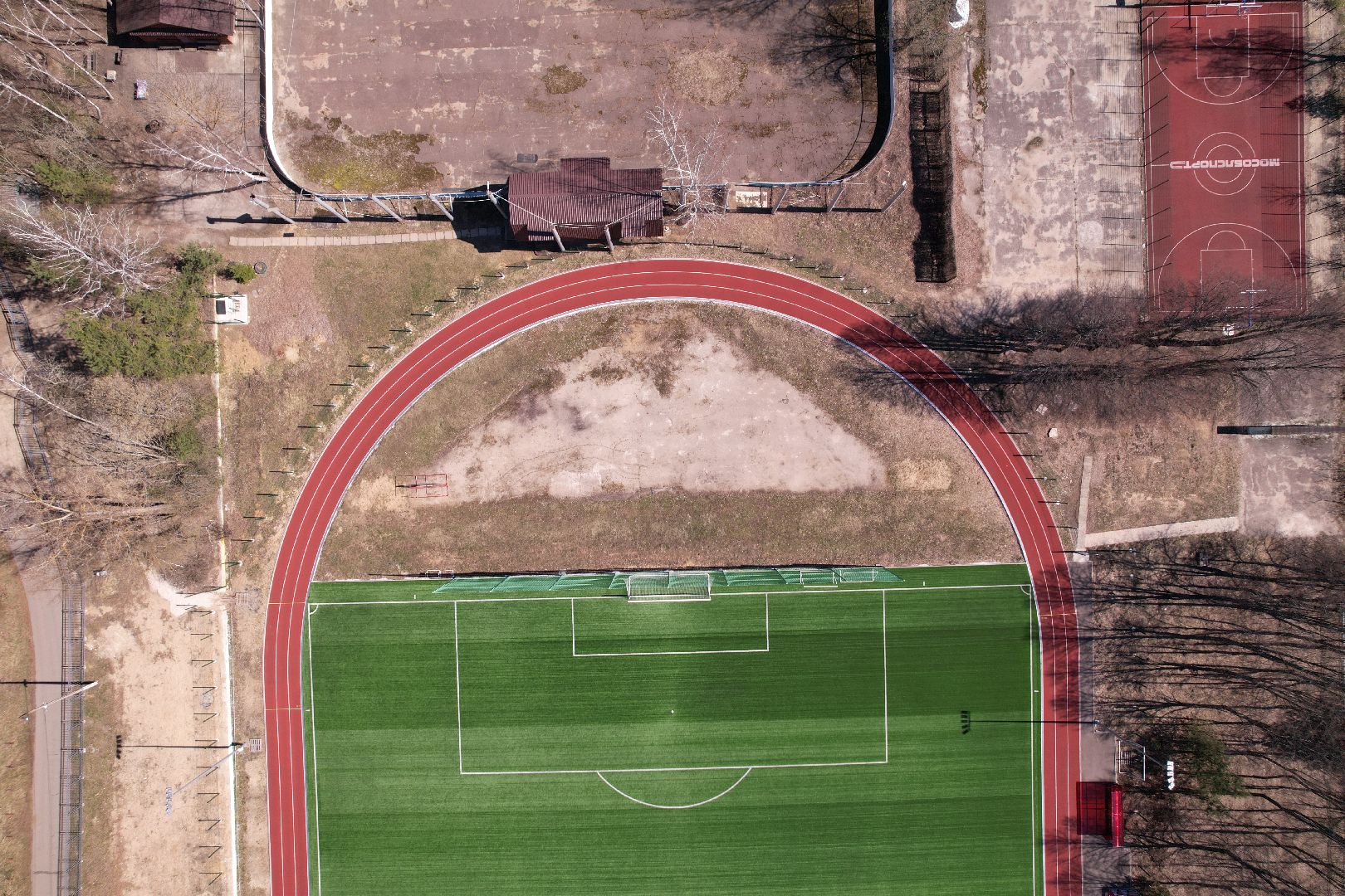 видео с коптера, стадион протва,