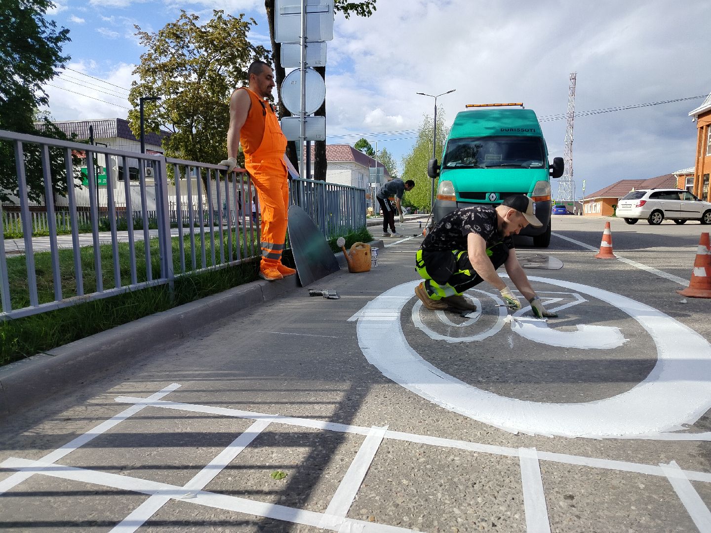 волоколамск, дорожная разметка, благоуйстройство,