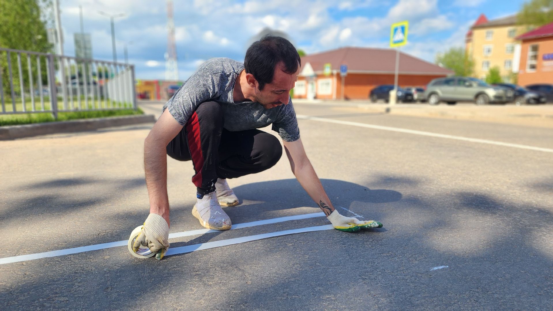 волоколамск, дорожная разметка, благоуйстройство,