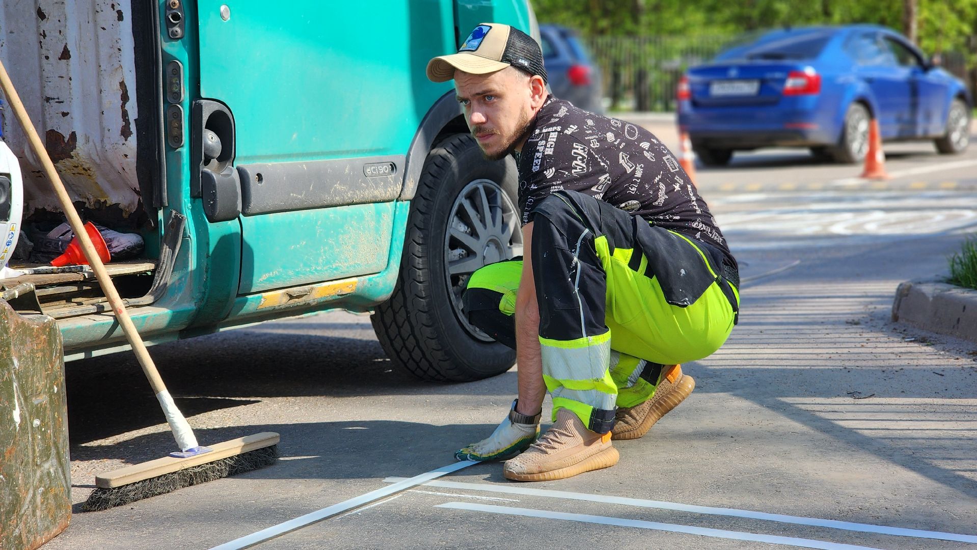 волоколамск, дорожная разметка, благоуйстройство,