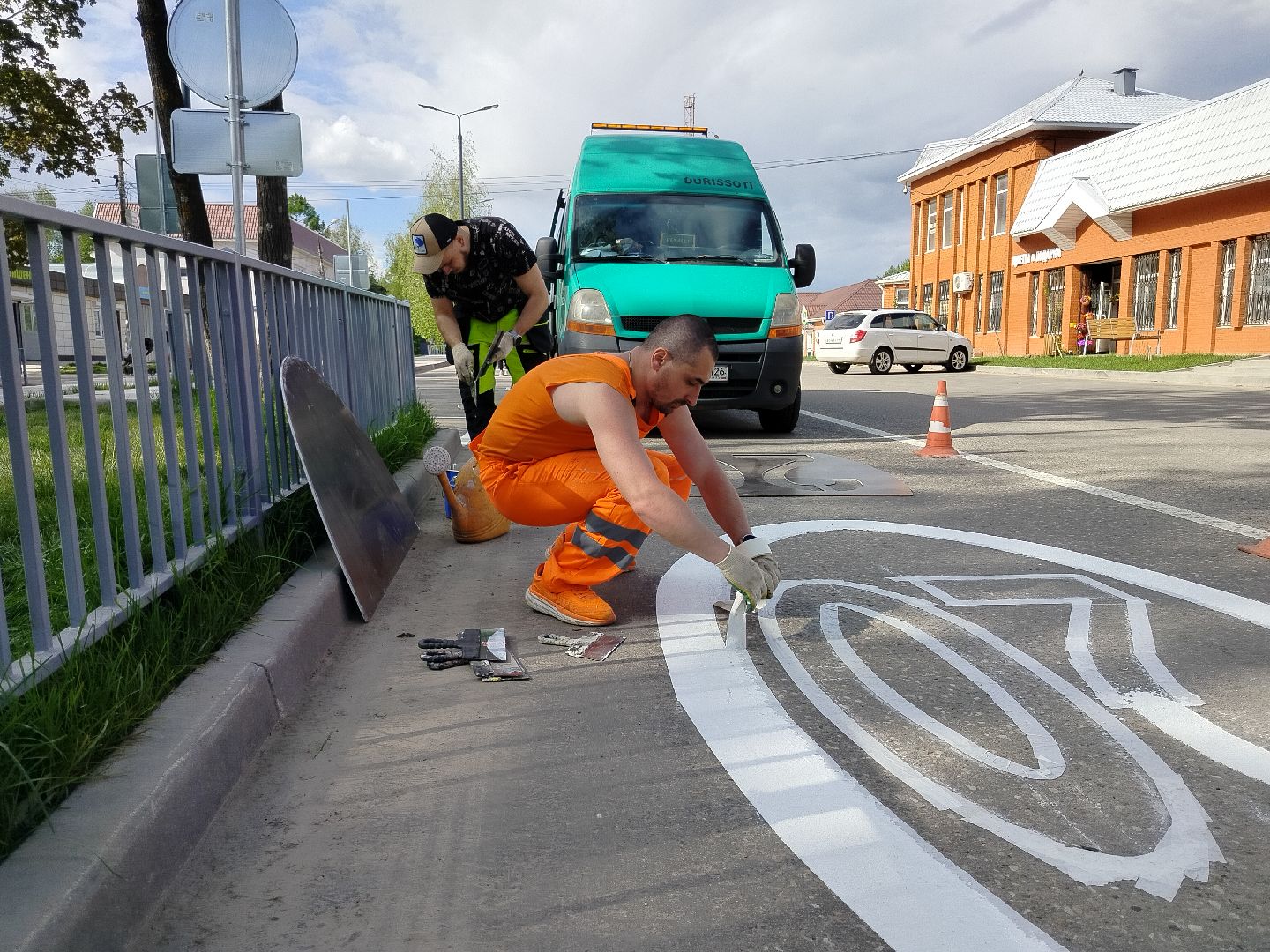 волоколамск, дорожная разметка, благоуйстройство,