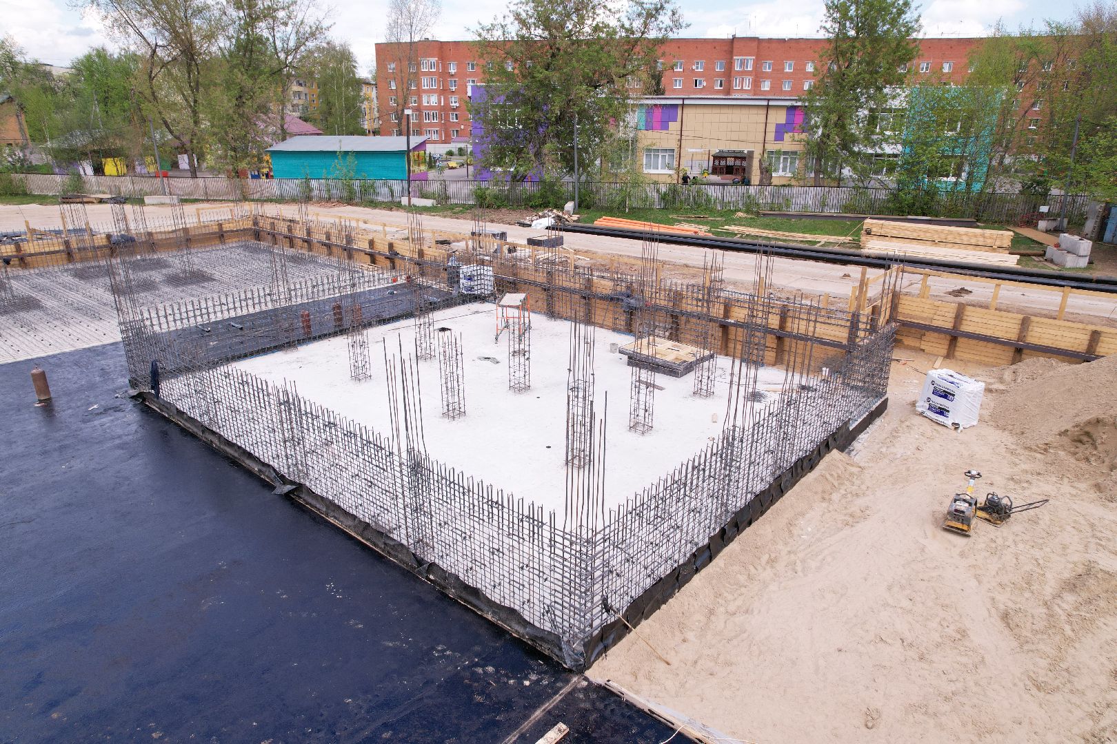 видео с коптера, Бронницкий лицей, образование в бронницах,