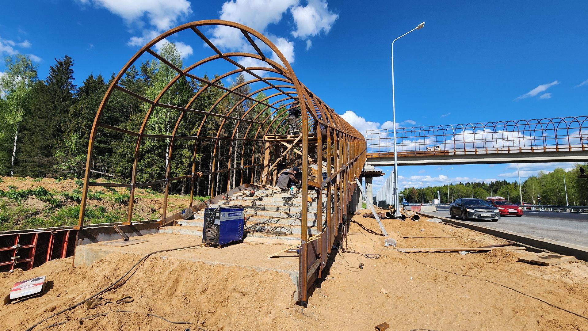 Руза, Минское шоссе , федеральная дорога, расширение дороги, наземный переход,