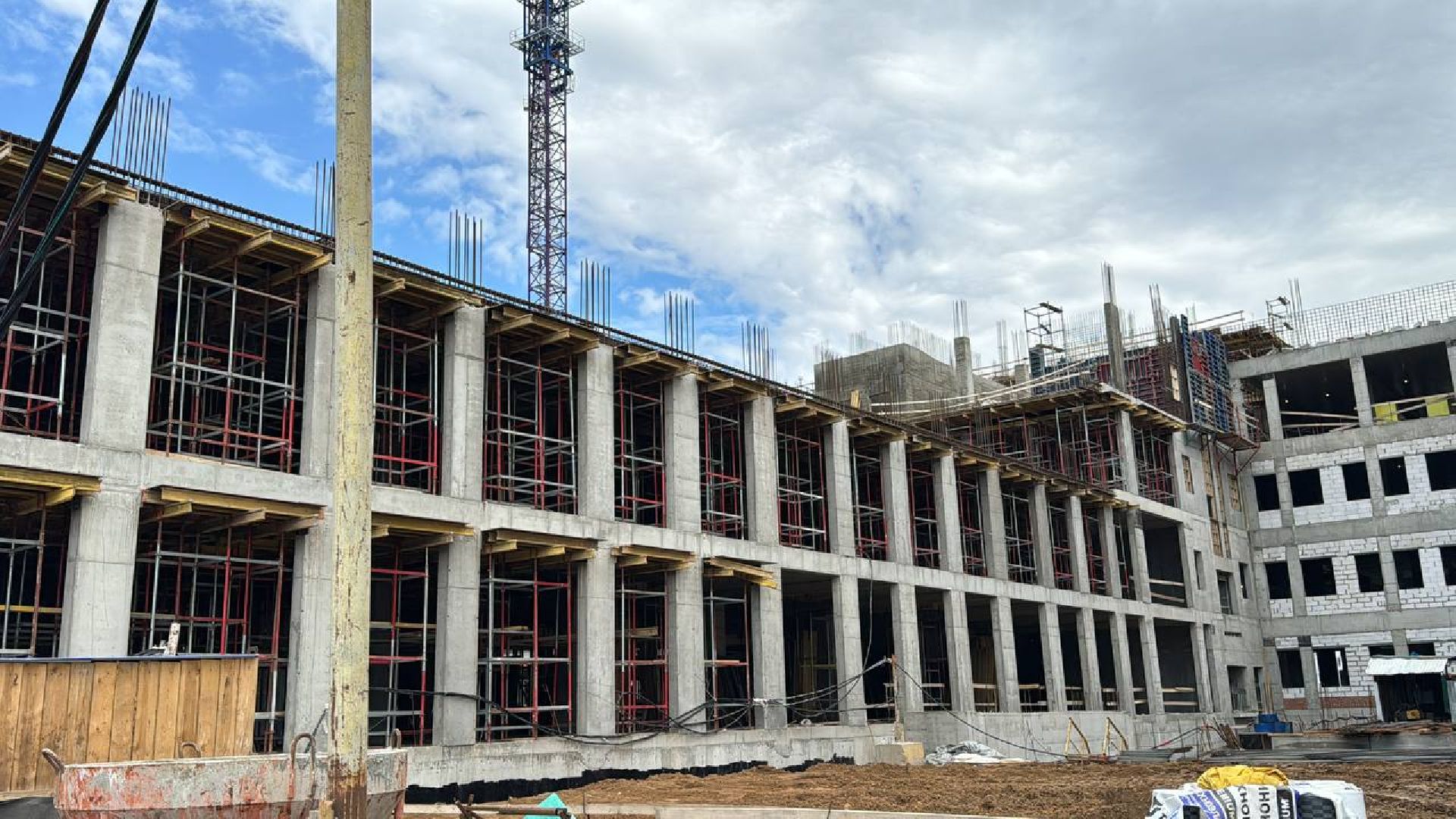 строительсво, больница, ольгино,