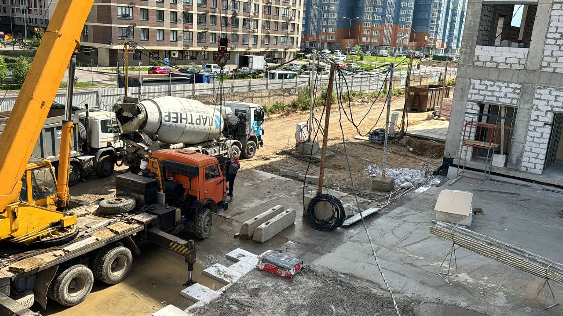 строительсво, больница, ольгино,